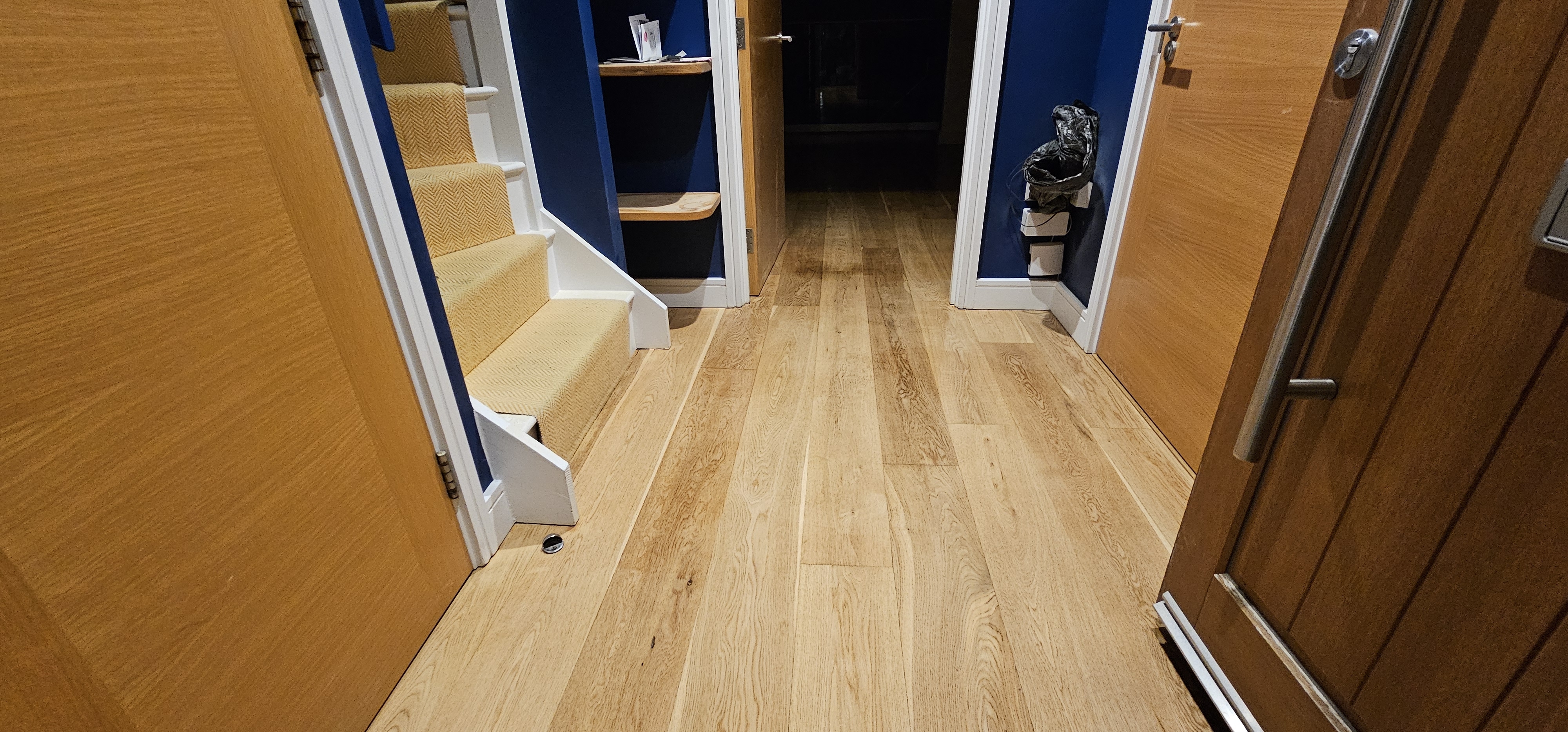 Wood Floor floor after sanding work in SW11