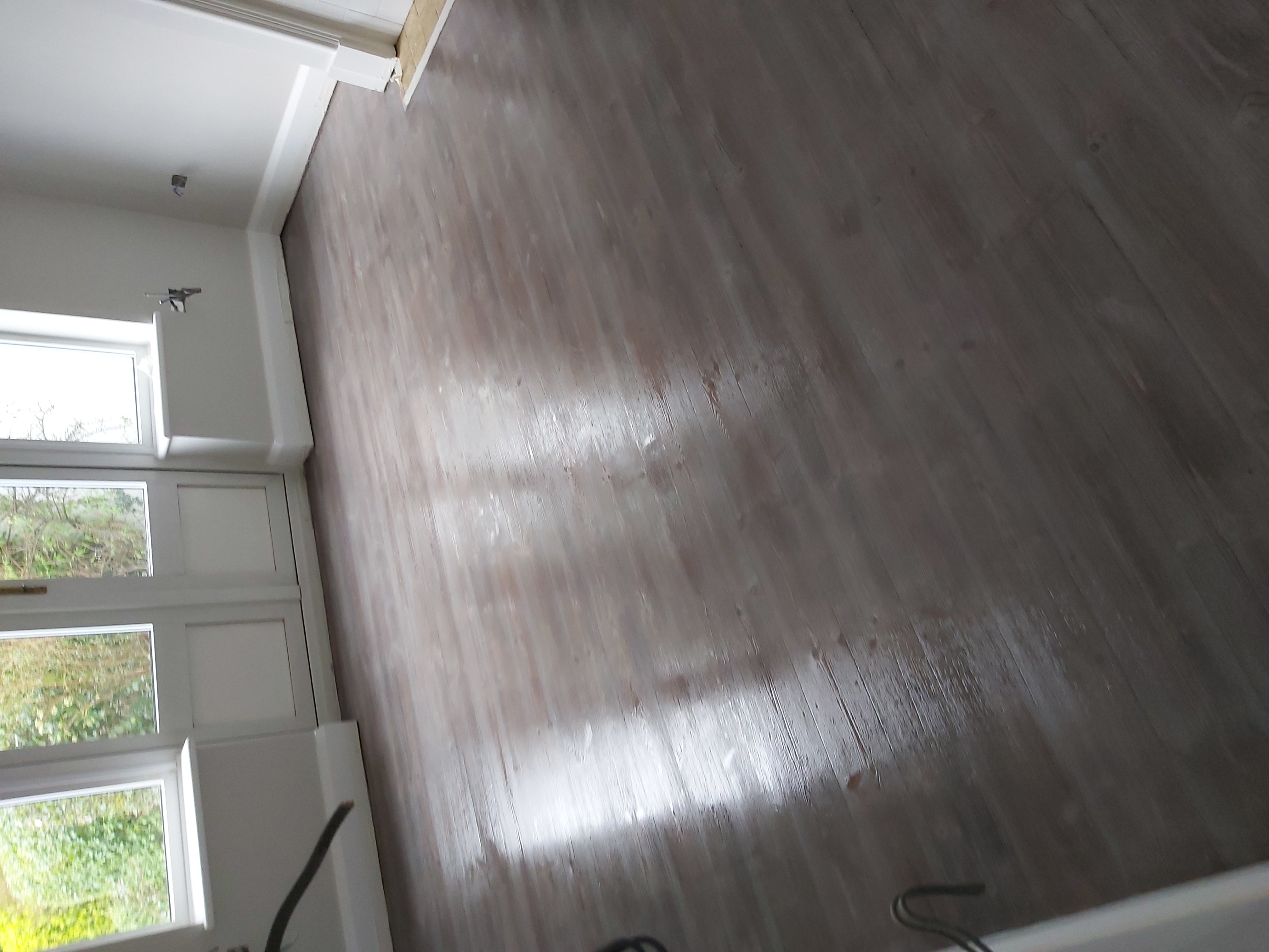 Wood Floor floor after sanding work in AL9