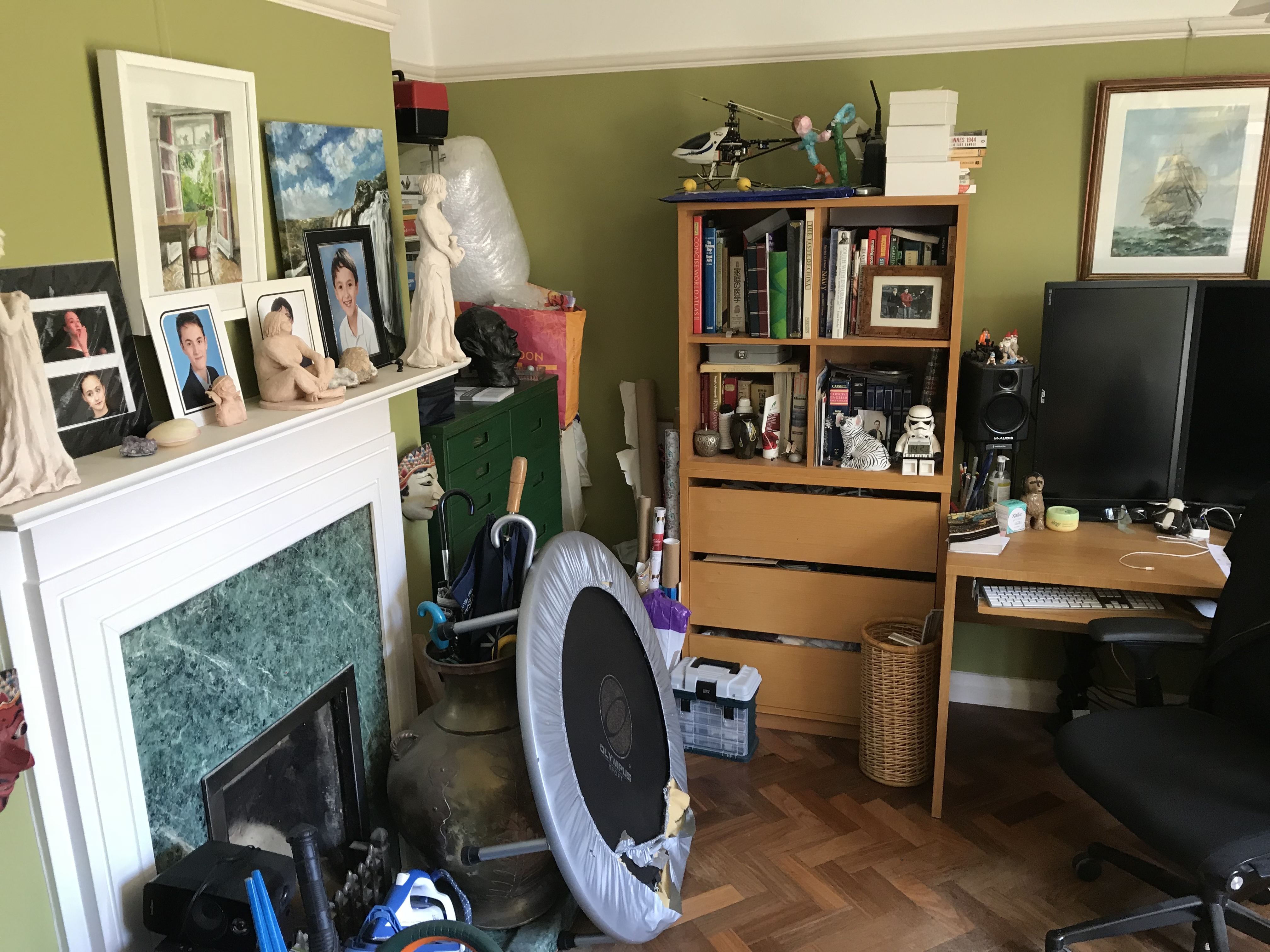 Parquet floor after sanding work in BR5