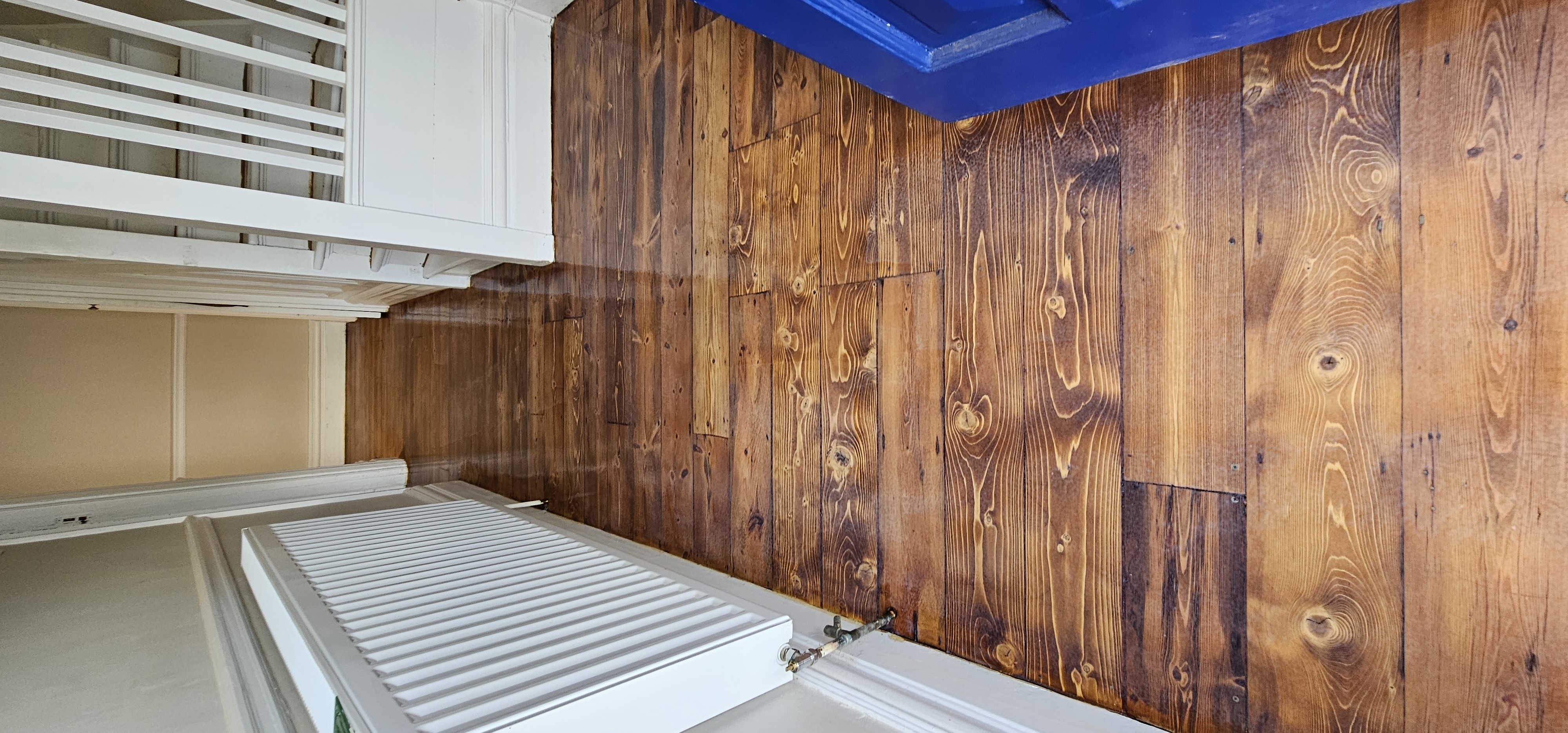 Floorboards floor after sanding work in CR0