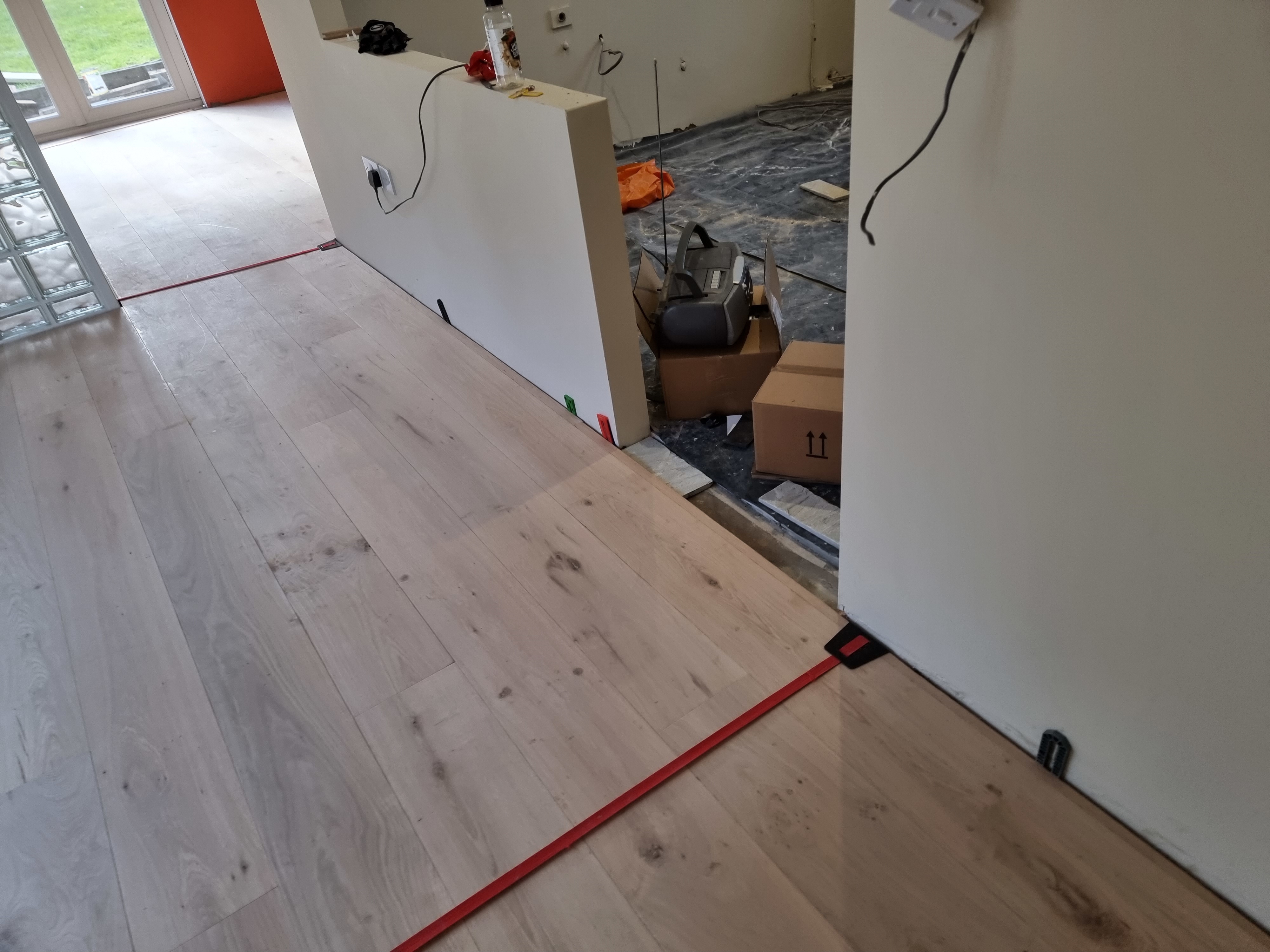 Engineered Wood floor after sanding work in DA13