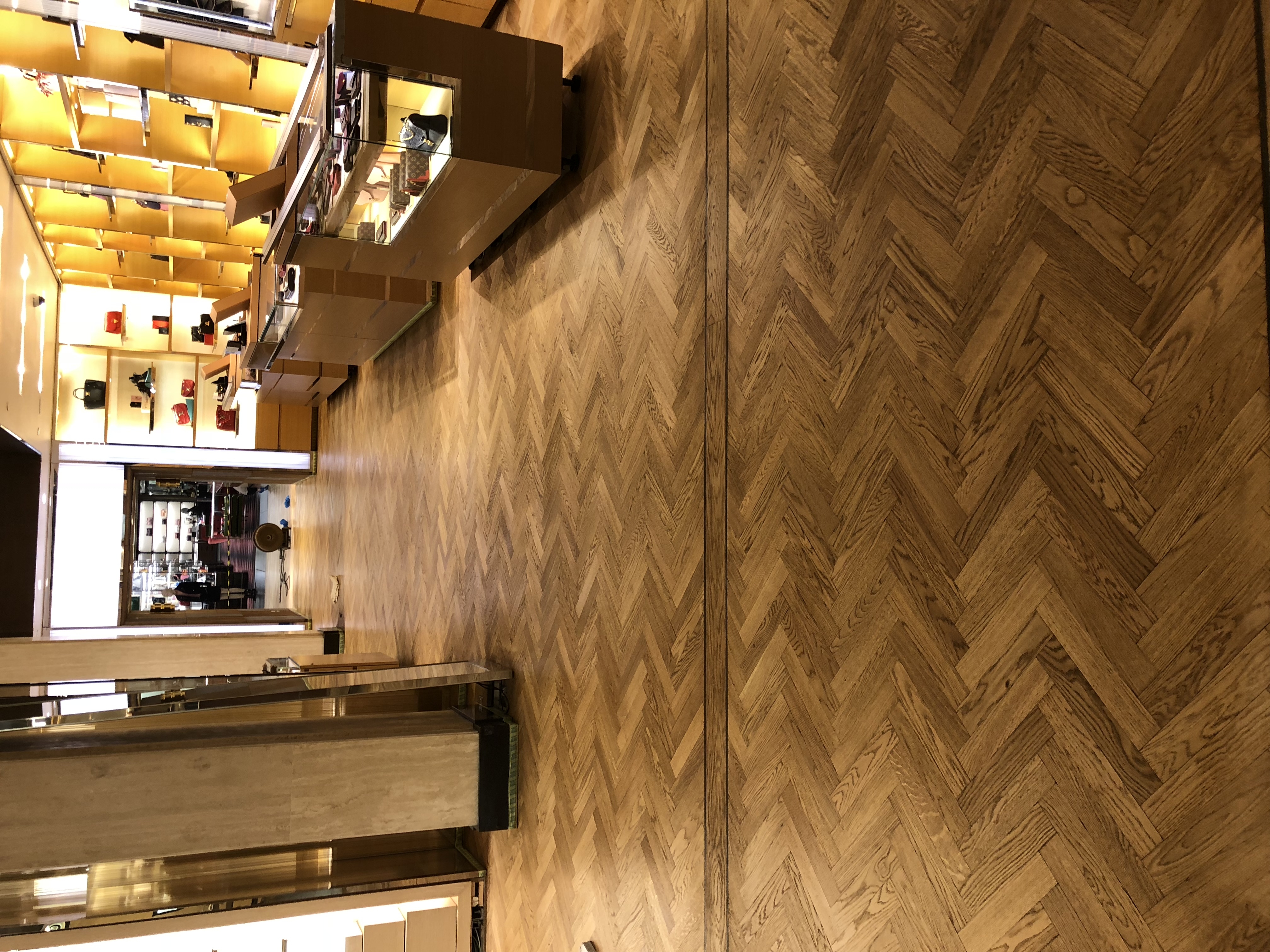 Parquet floor after sanding work in SW1X