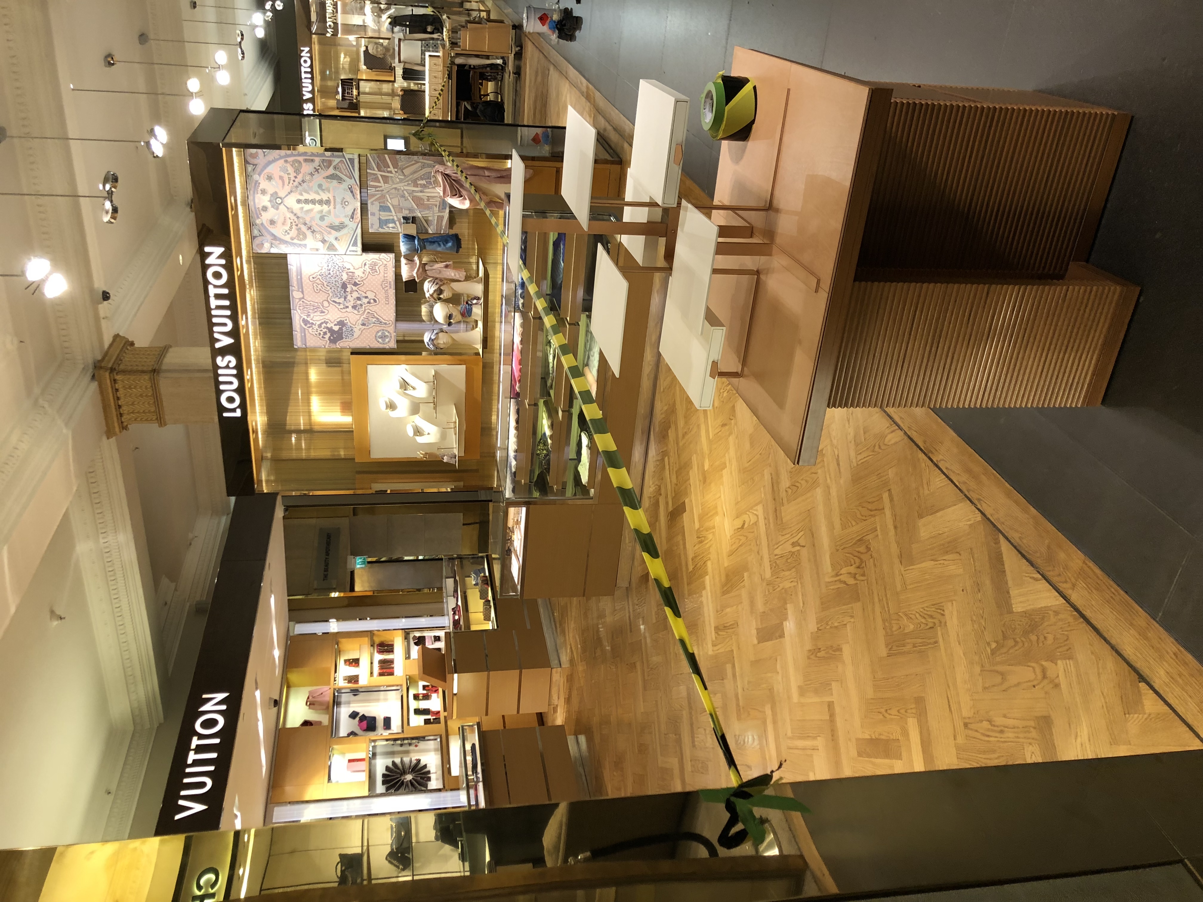 Parquet floor after sanding work in SW1X