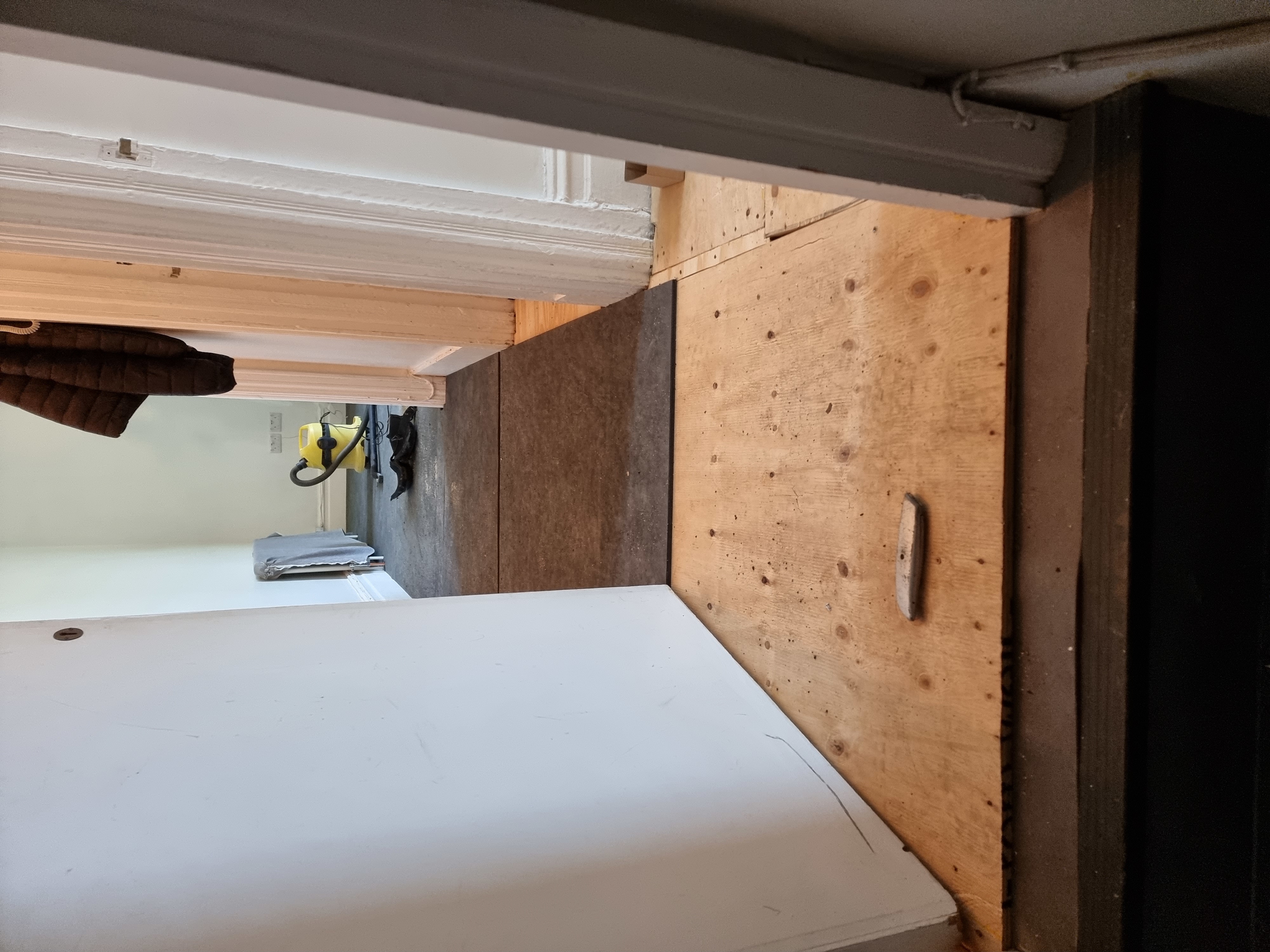 Engineered Wood floor after fitting work in E10