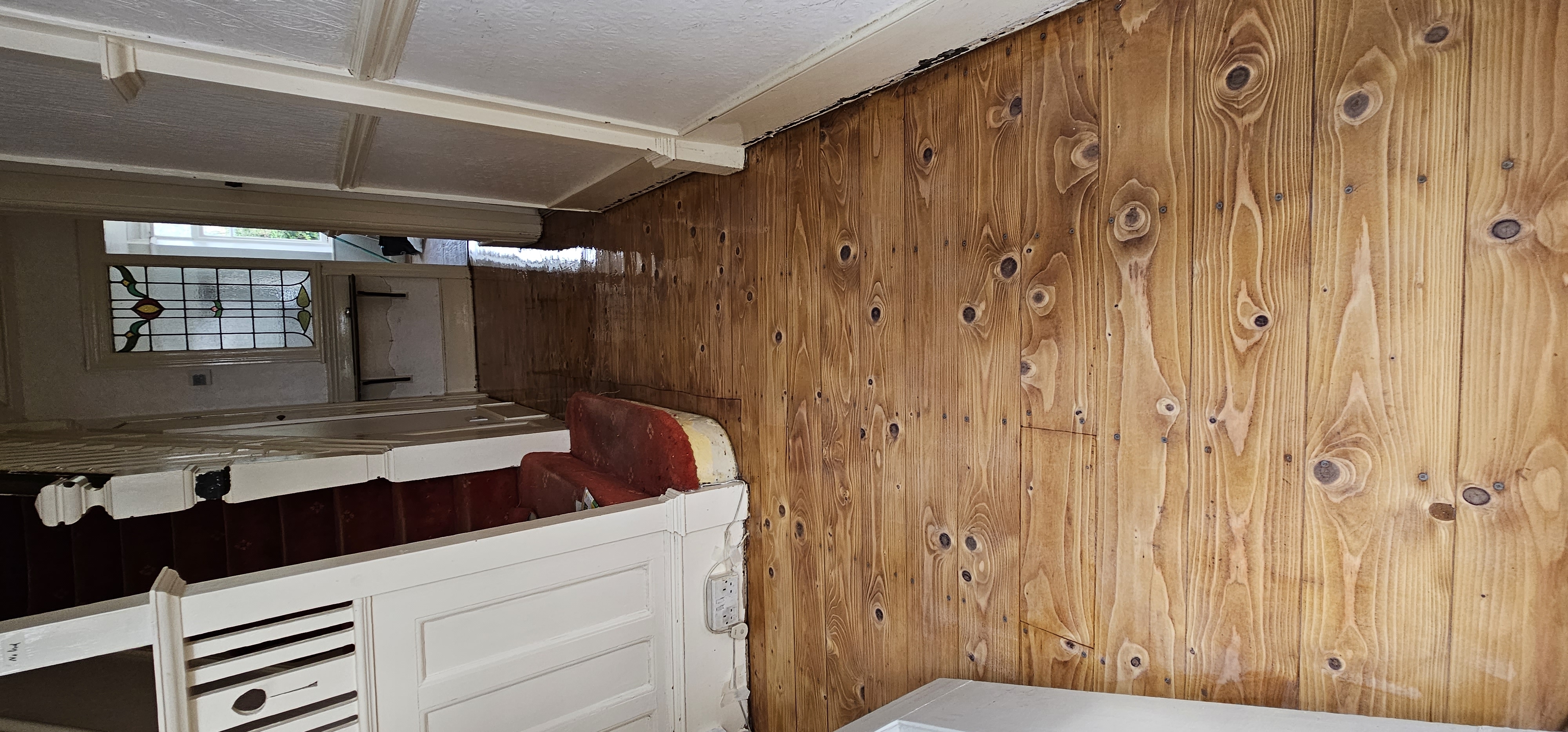 Laminate floor after sanding work in E10
