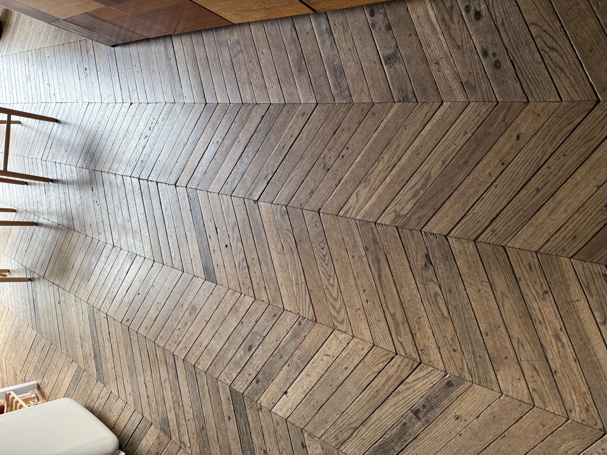 Floor condition before work, East London