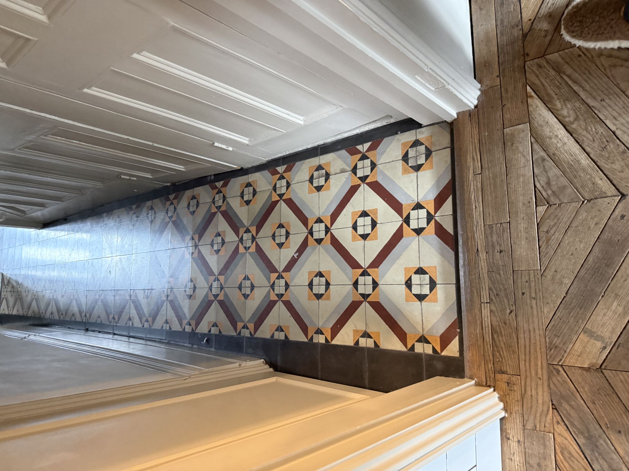 Floor condition before work, East London