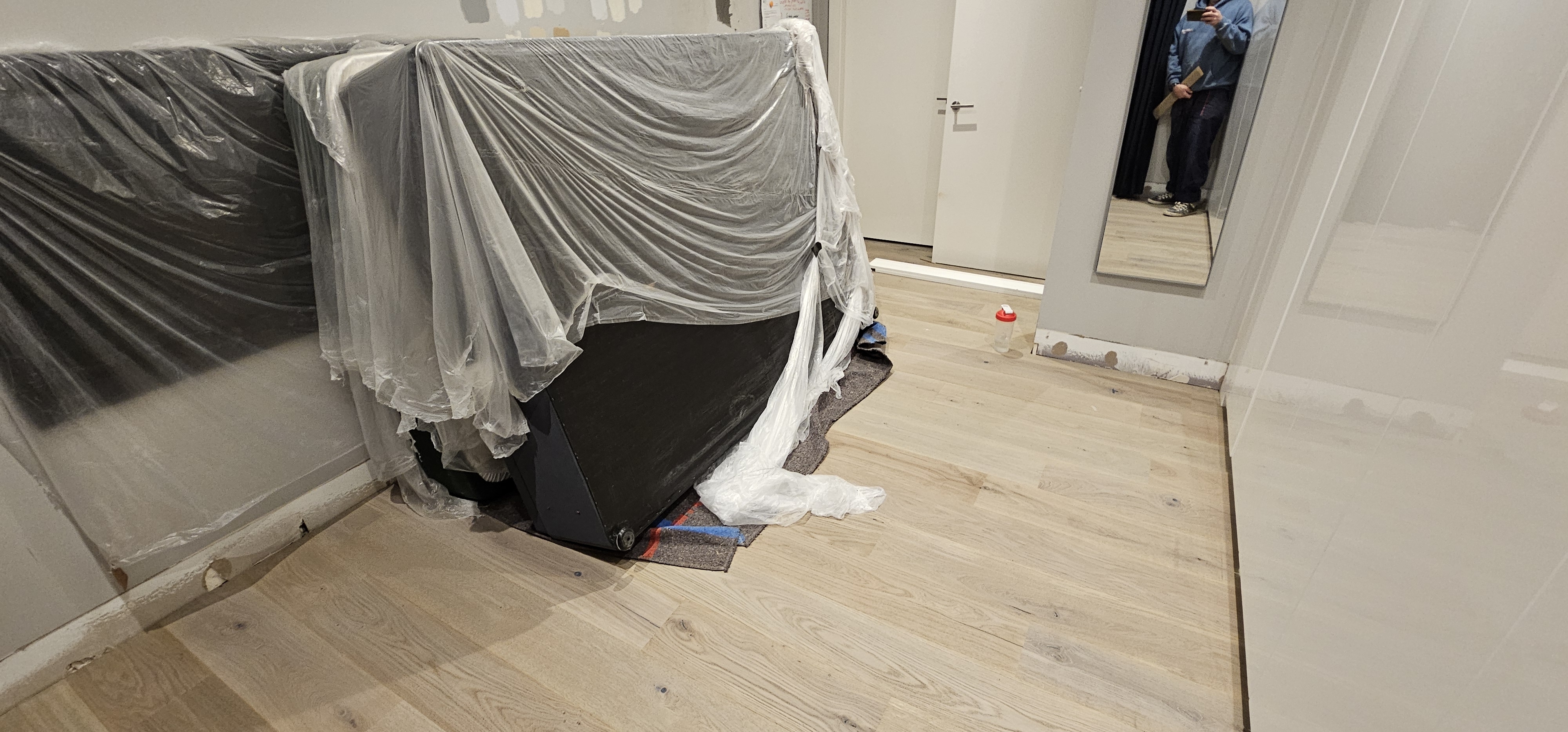 Completed floor fitting in E1W