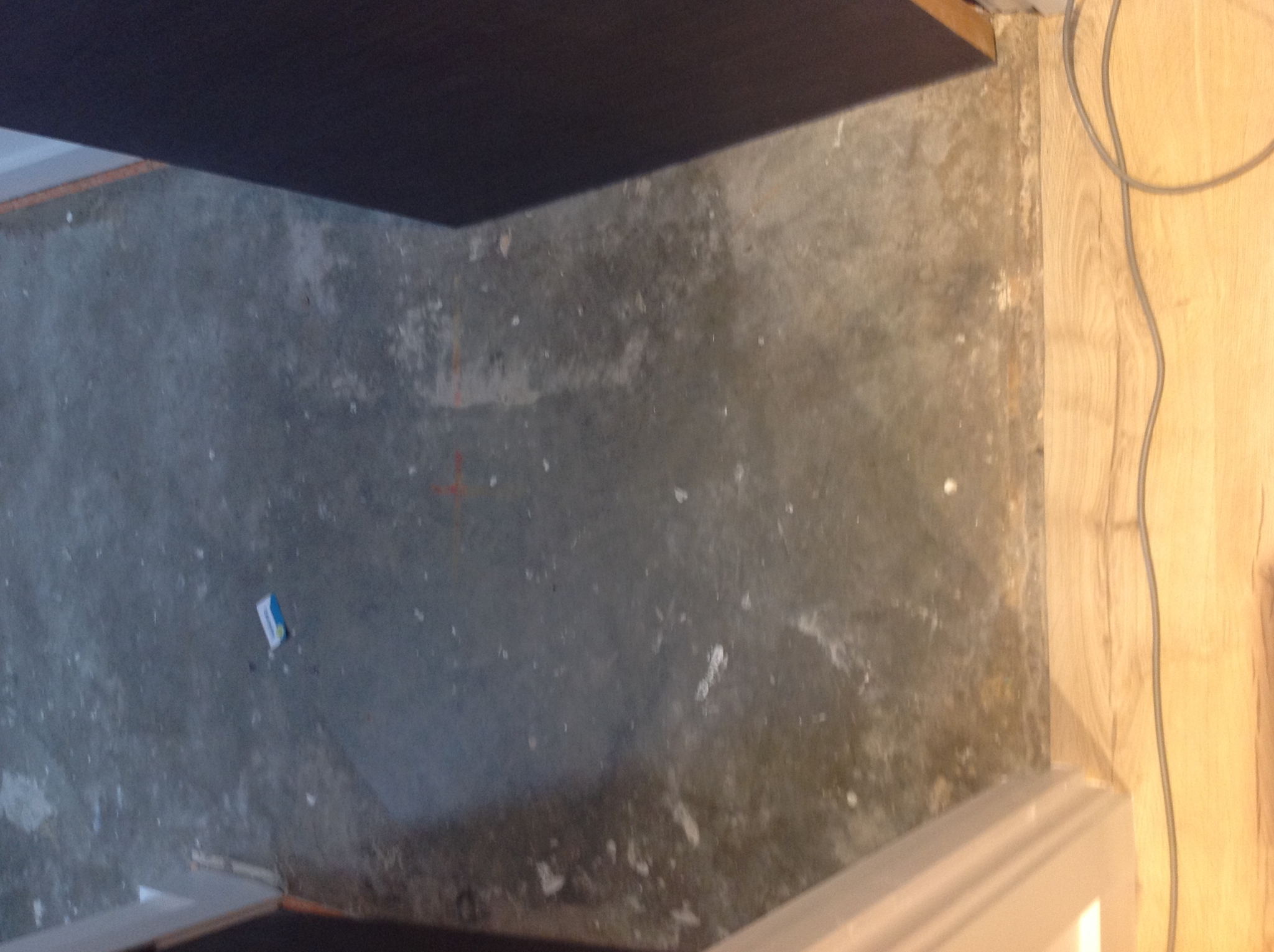 Floor condition before work at E14