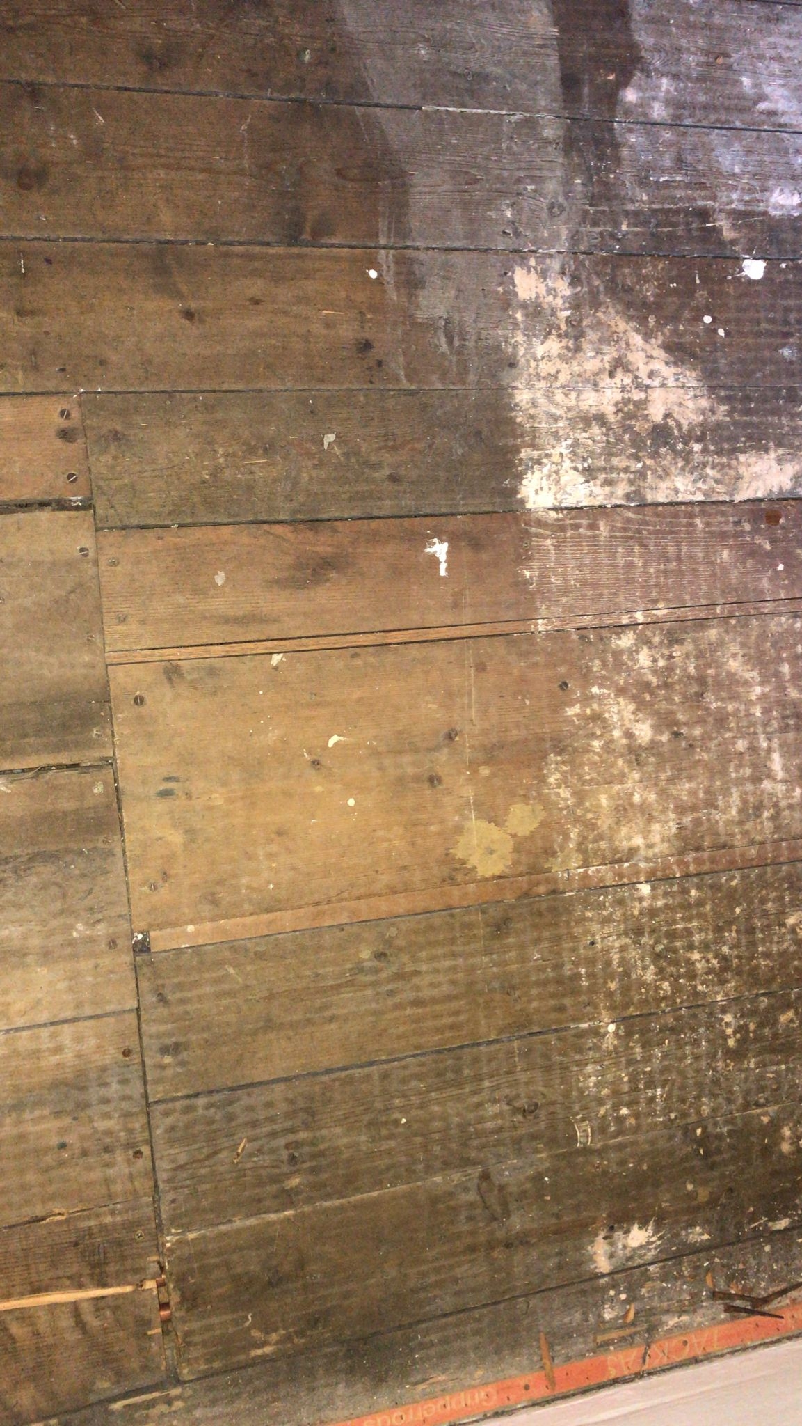 Engineered Wood floor after fitting work in E17