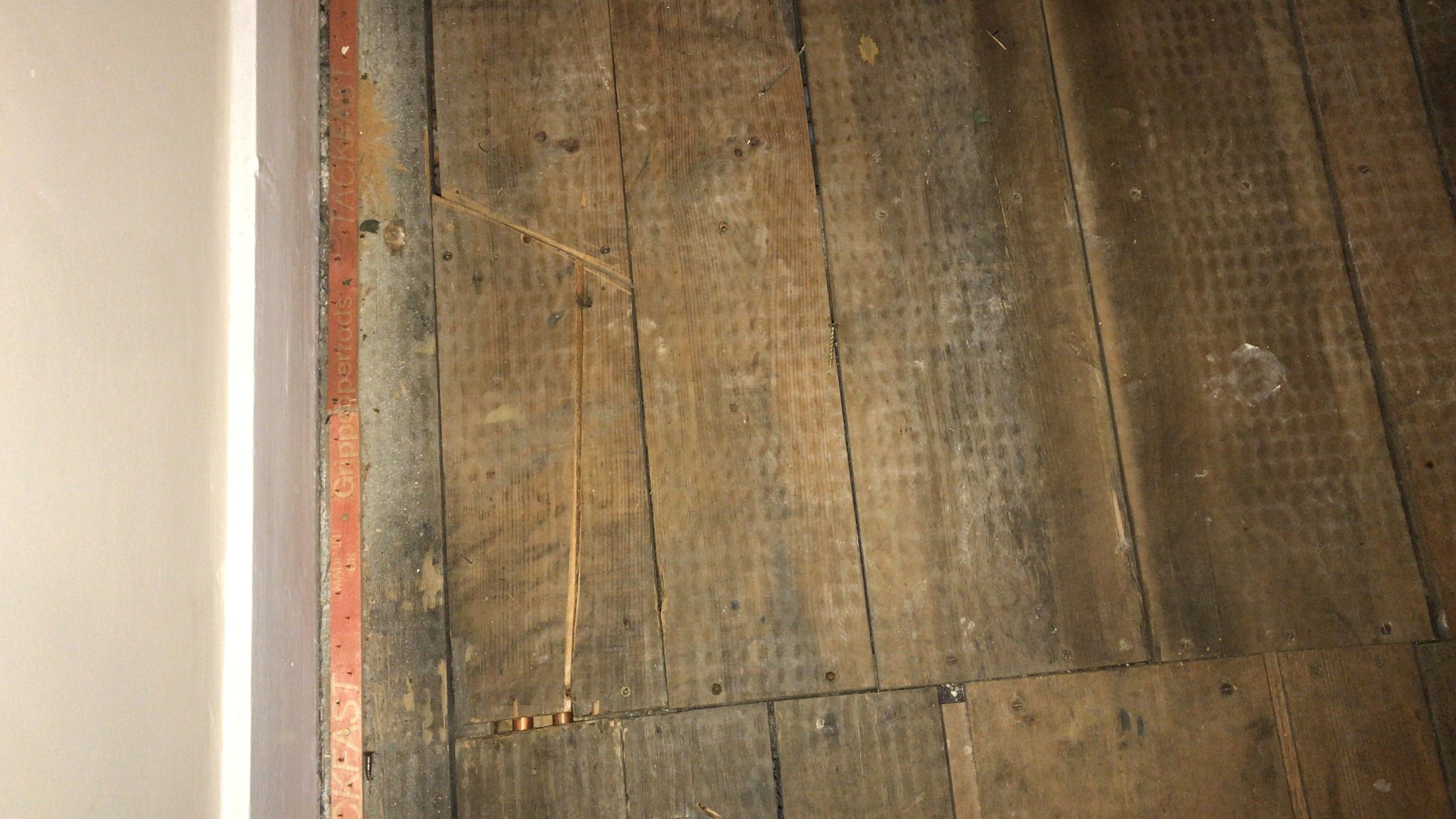 Engineered Wood floor after fitting work in E17