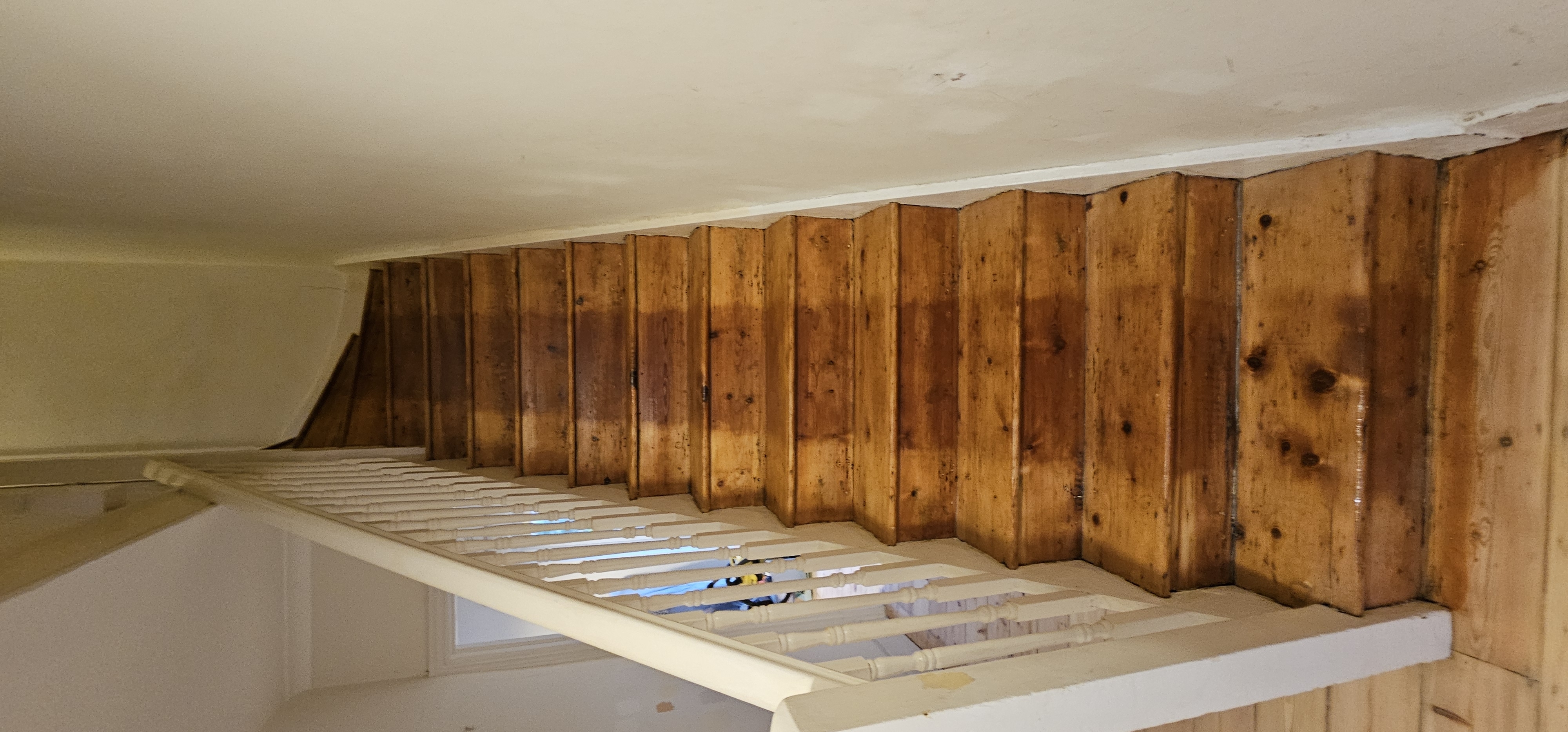 Floorboards floor after sanding work in E17