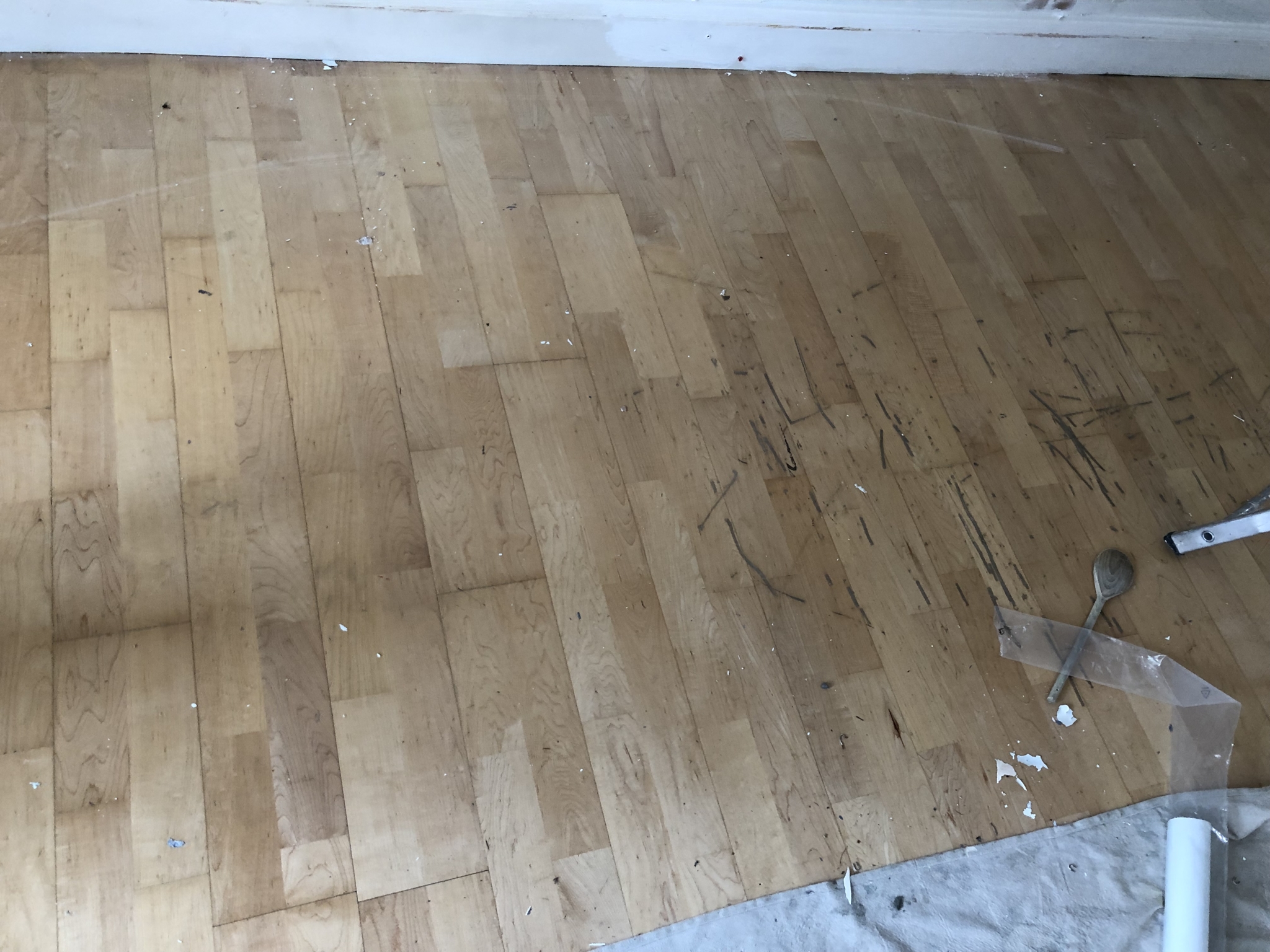 Floor condition before work at E17