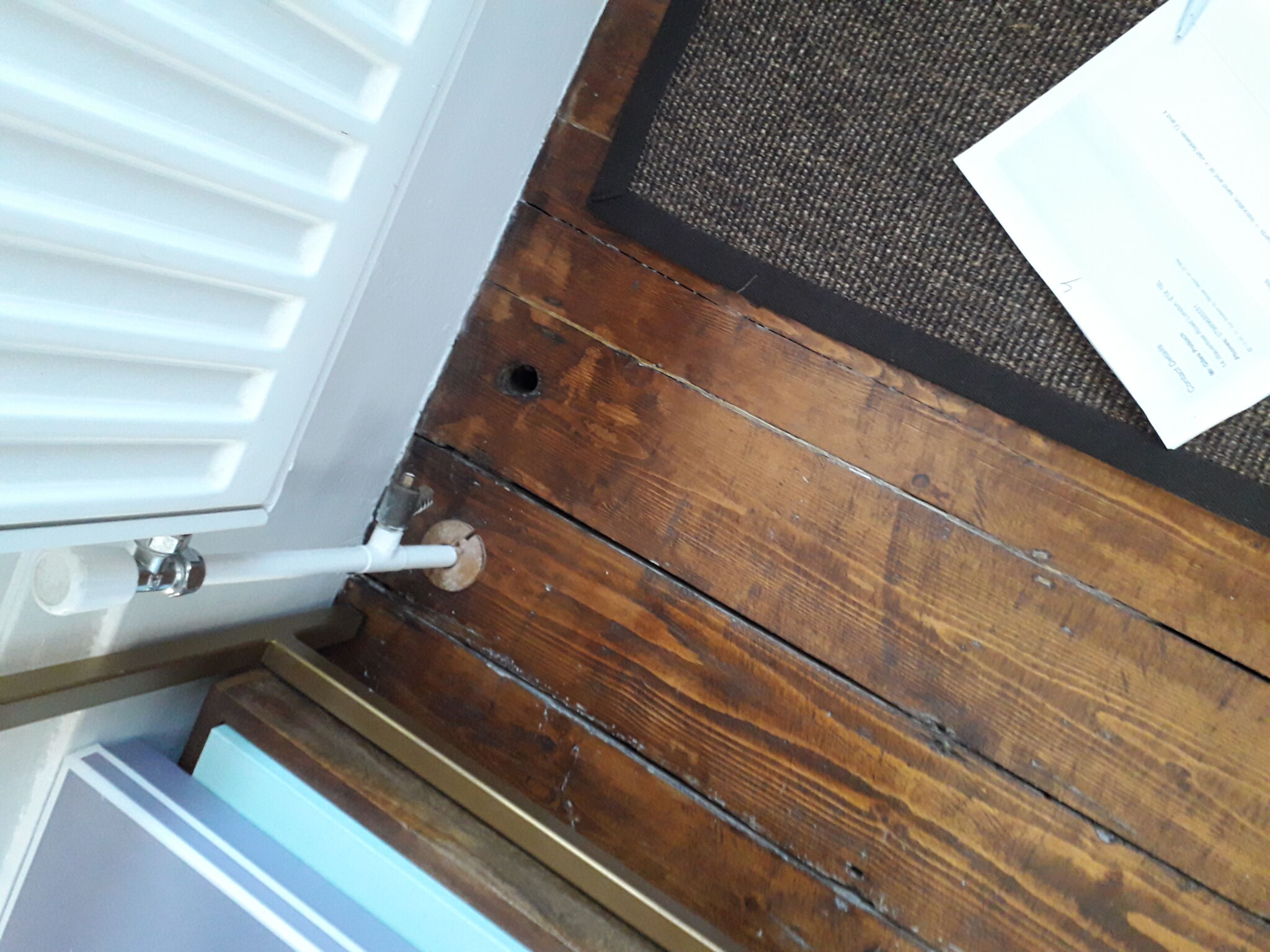 Floor condition before work at E18