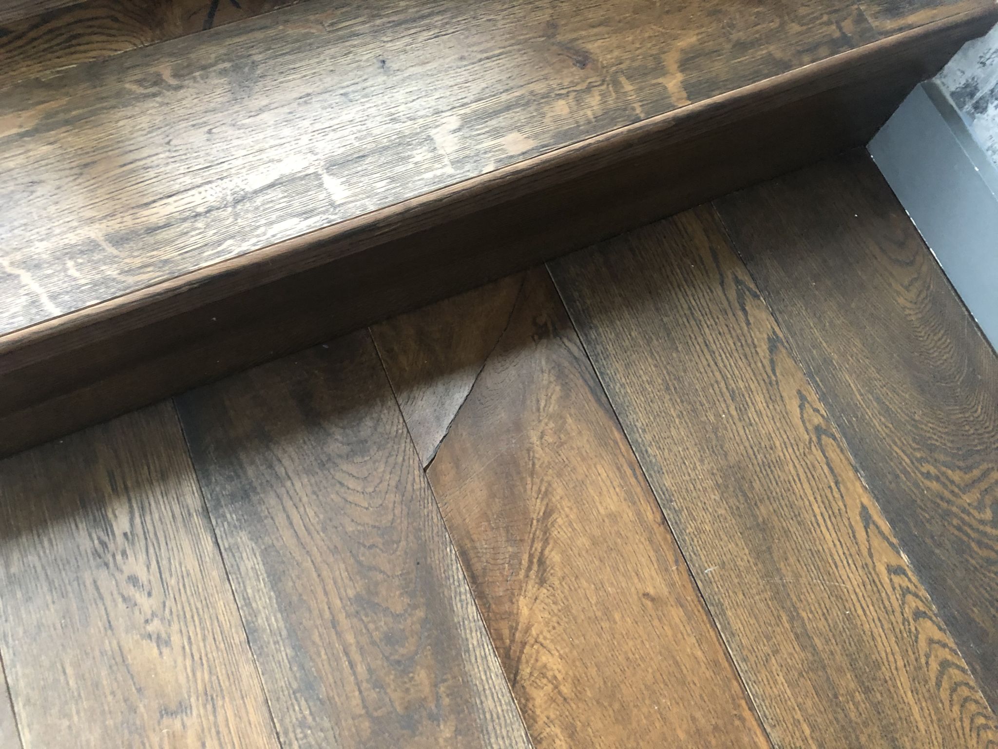 Floor condition before work at E1