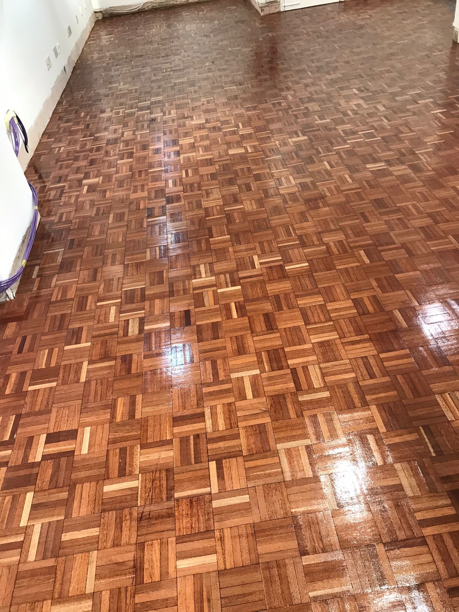 Wood Floor floor after sanding work in E2