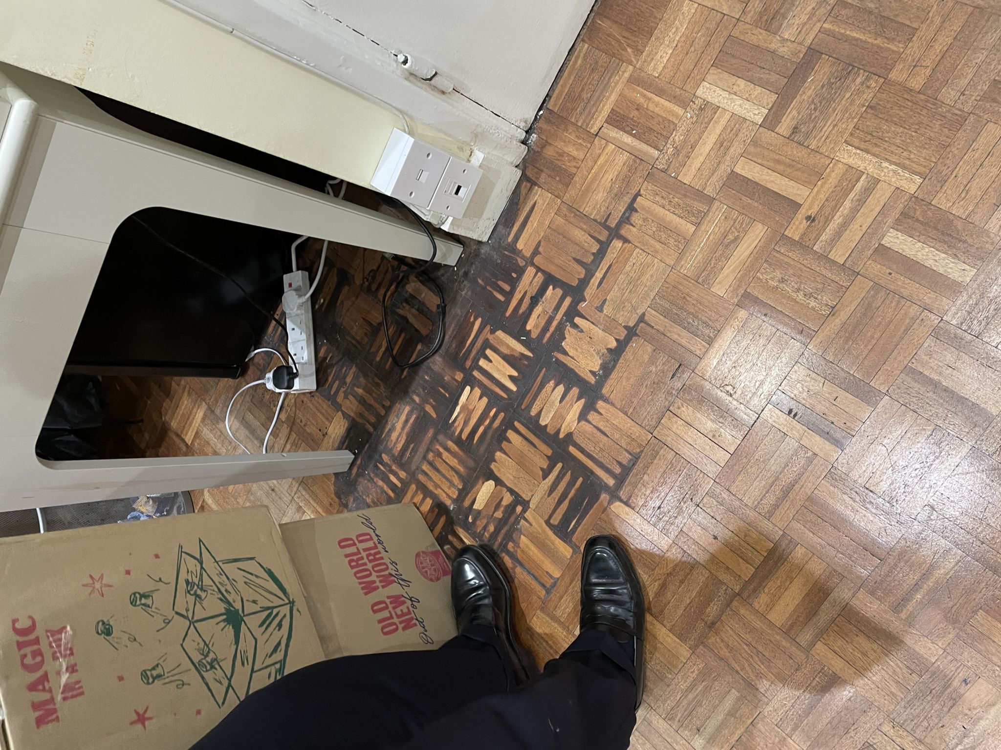 Floor condition before work at E2