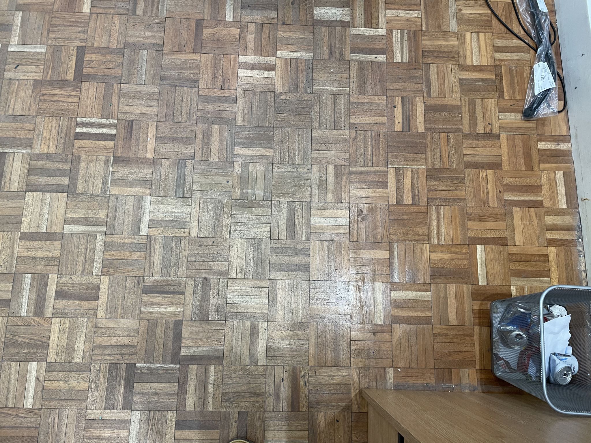 Floor condition before work at E2