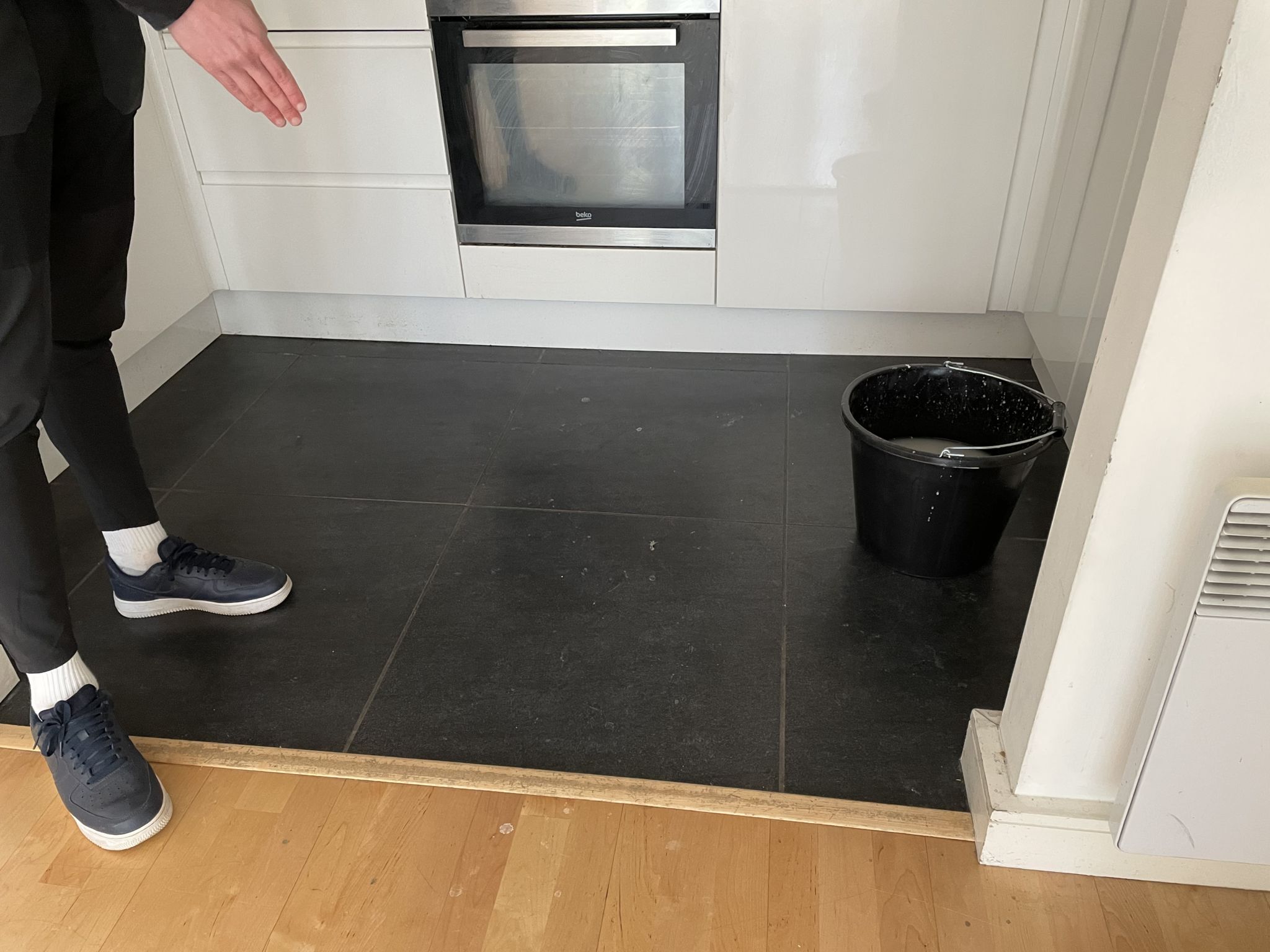 Floor condition before work at E3