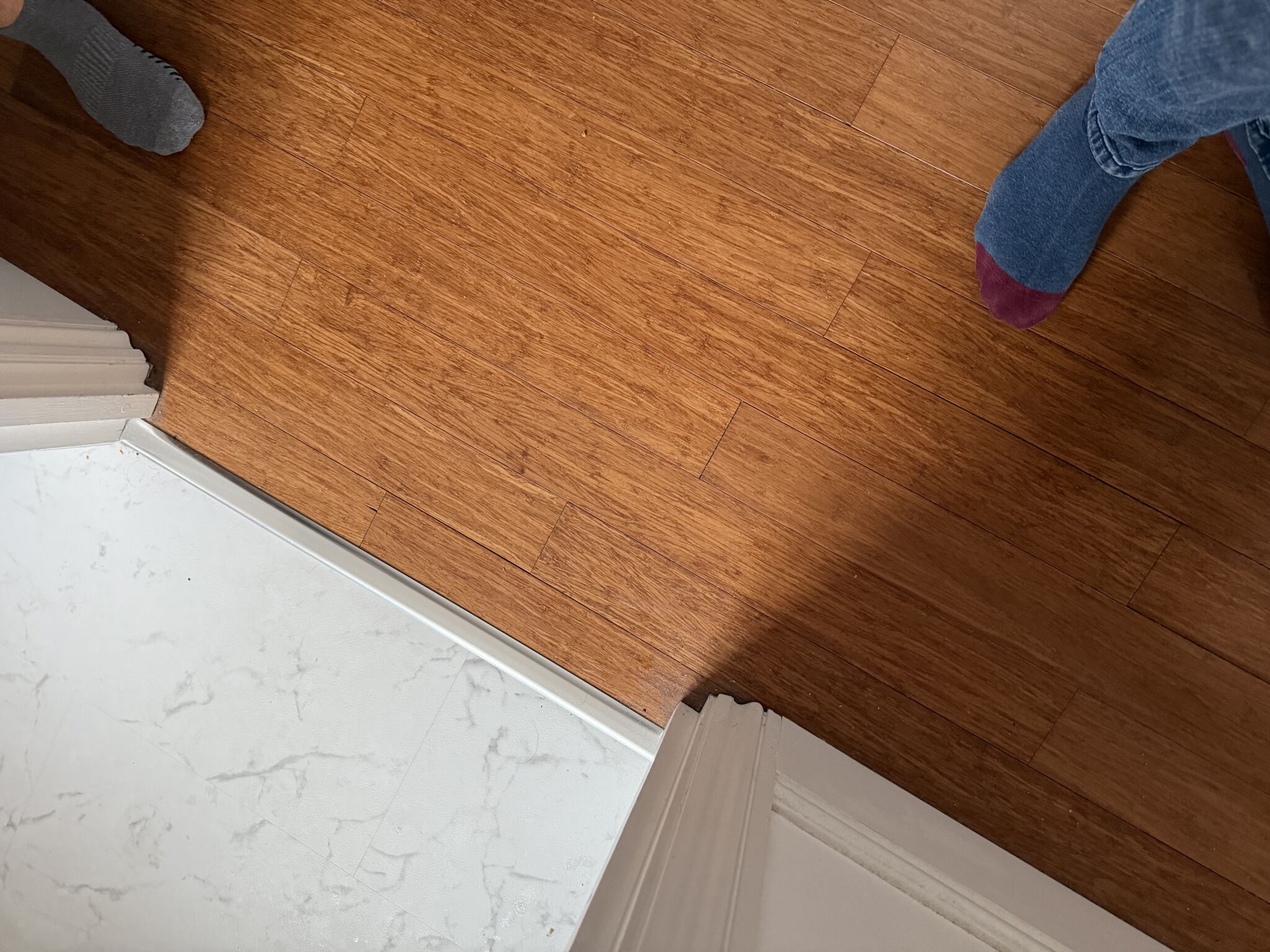 Floor condition before work, London