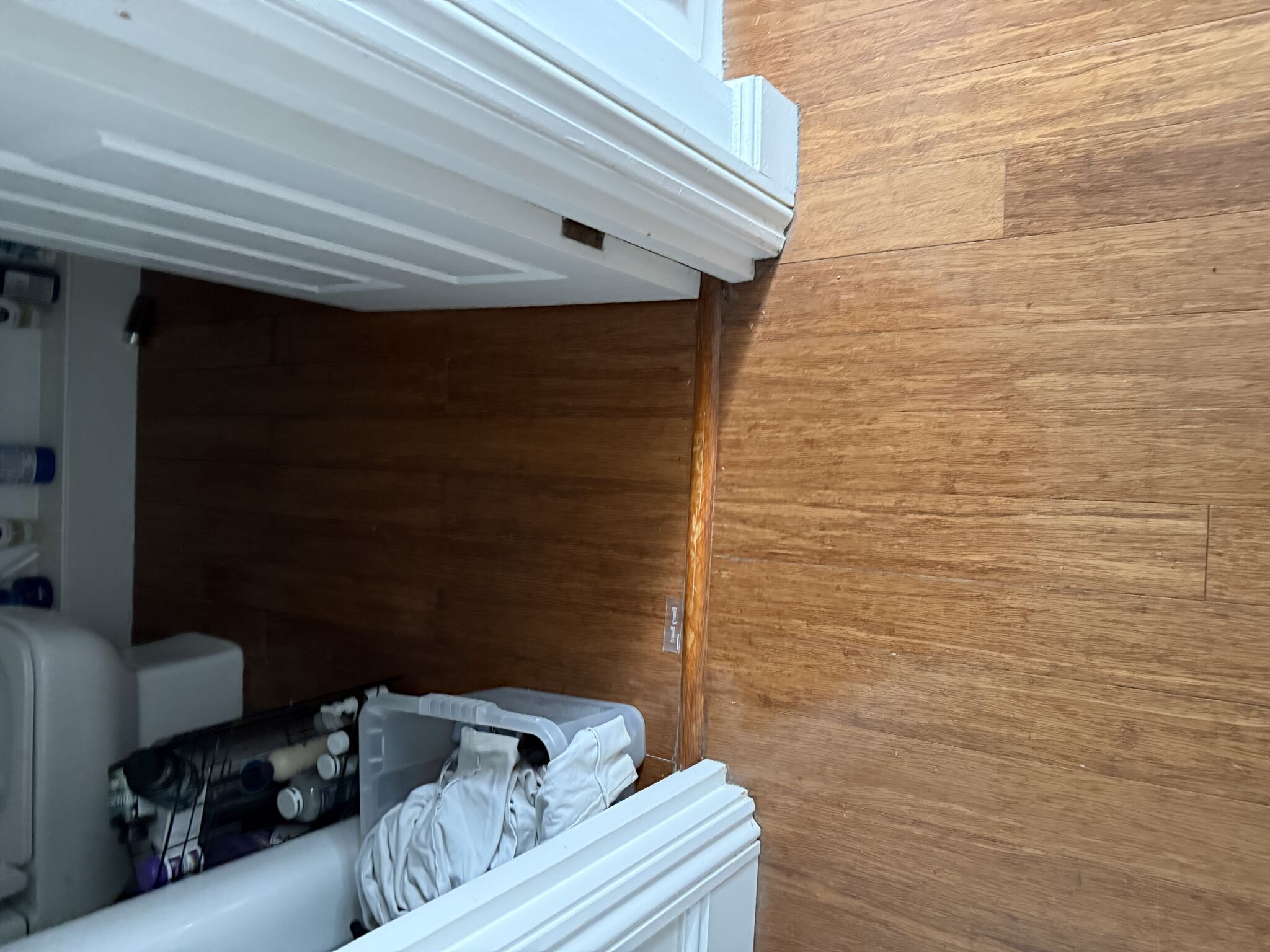Floor condition before work, London
