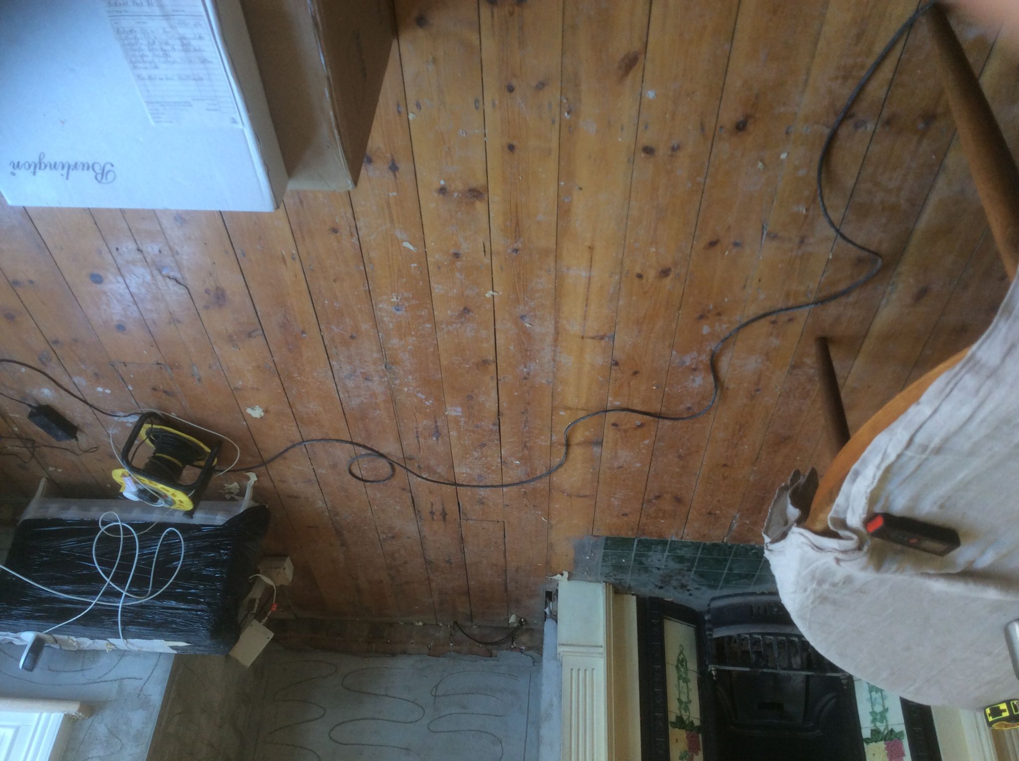 Floor condition before work at E4