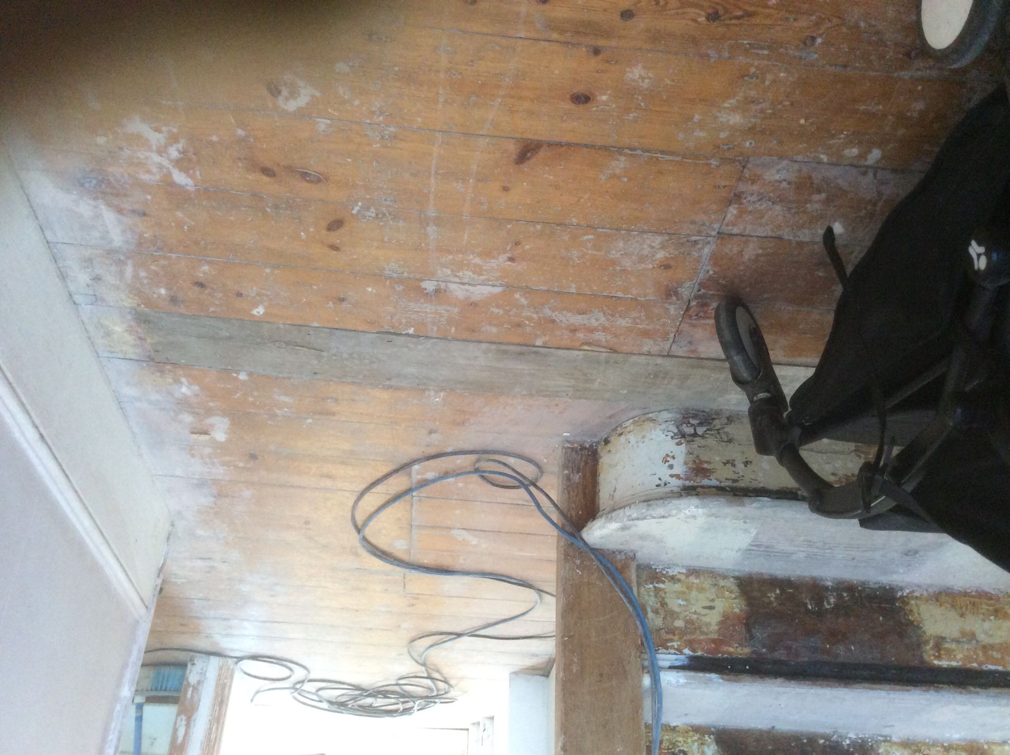 Floor condition before work at E4