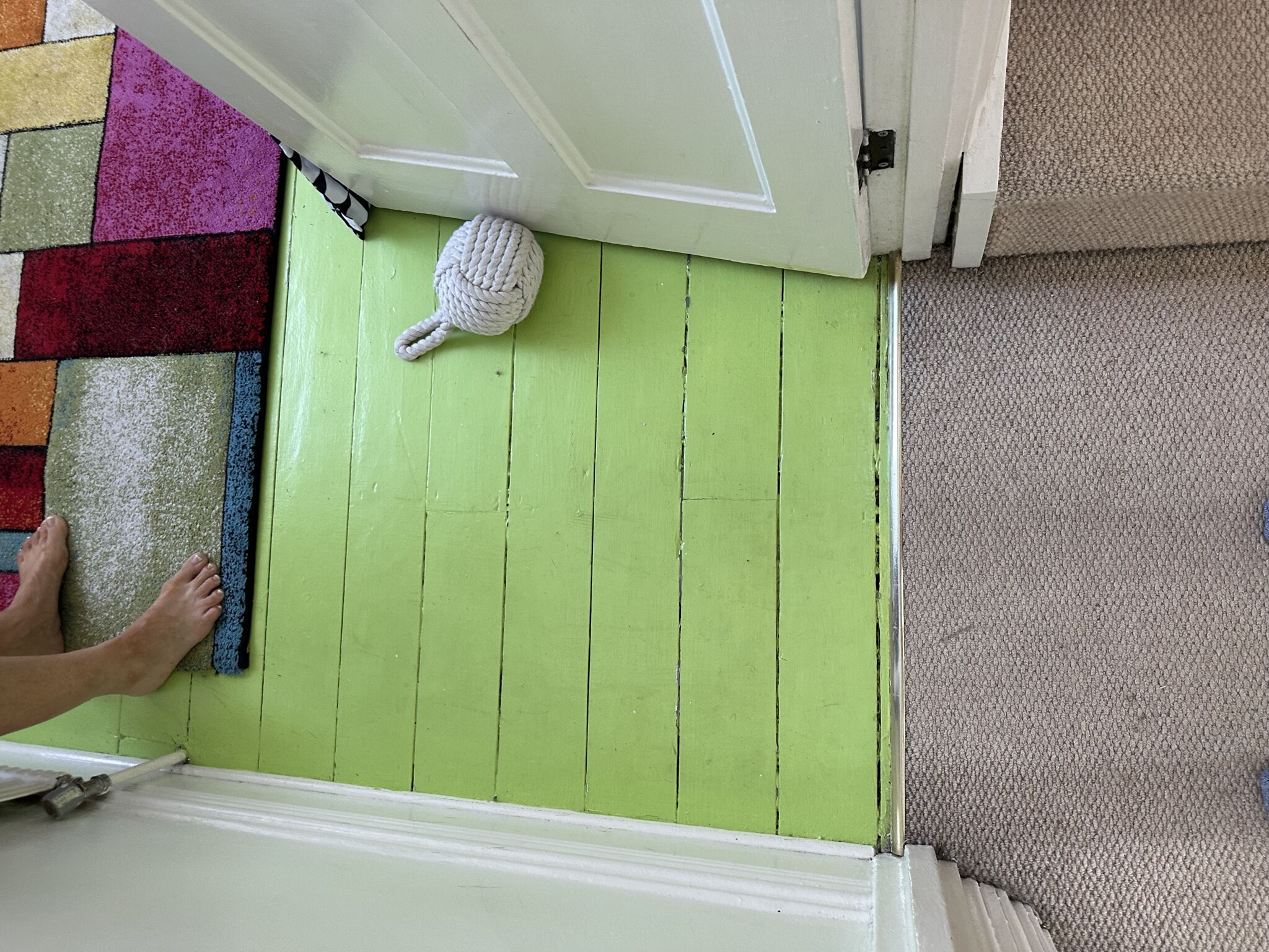 Floor condition before work at E4