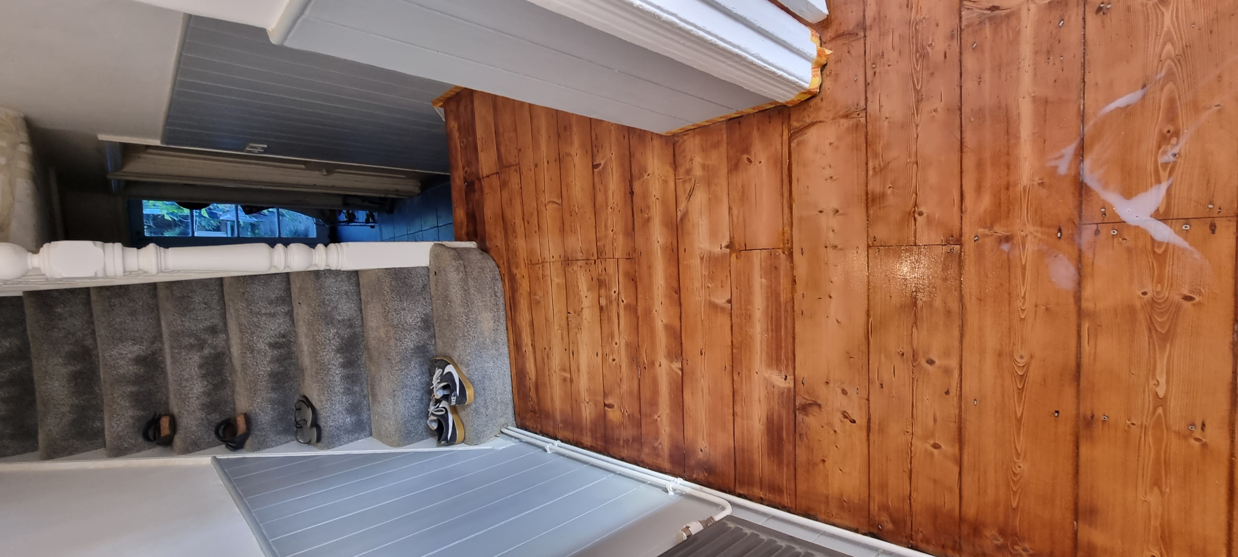 Floorboards floor after sanding work in E5