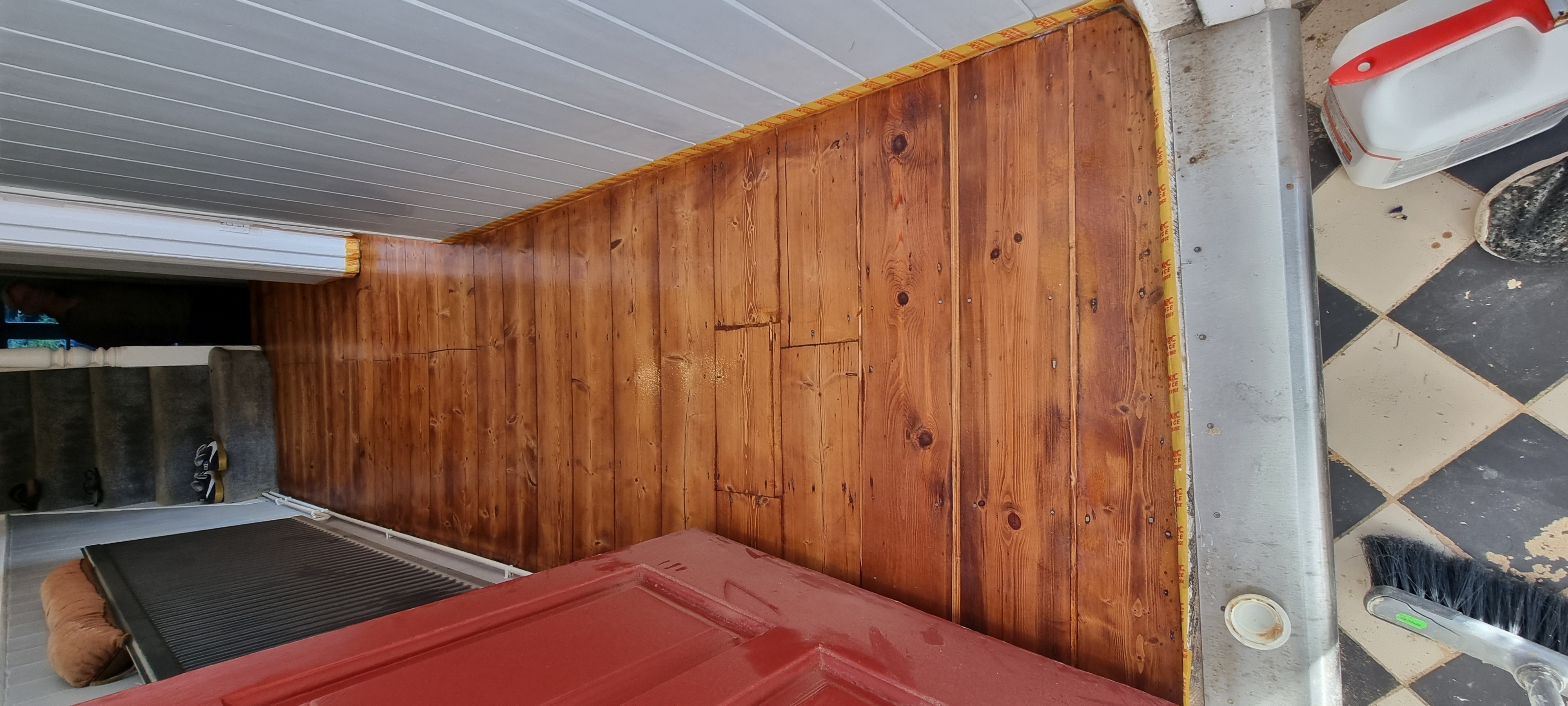 Floorboards floor after sanding work in E5