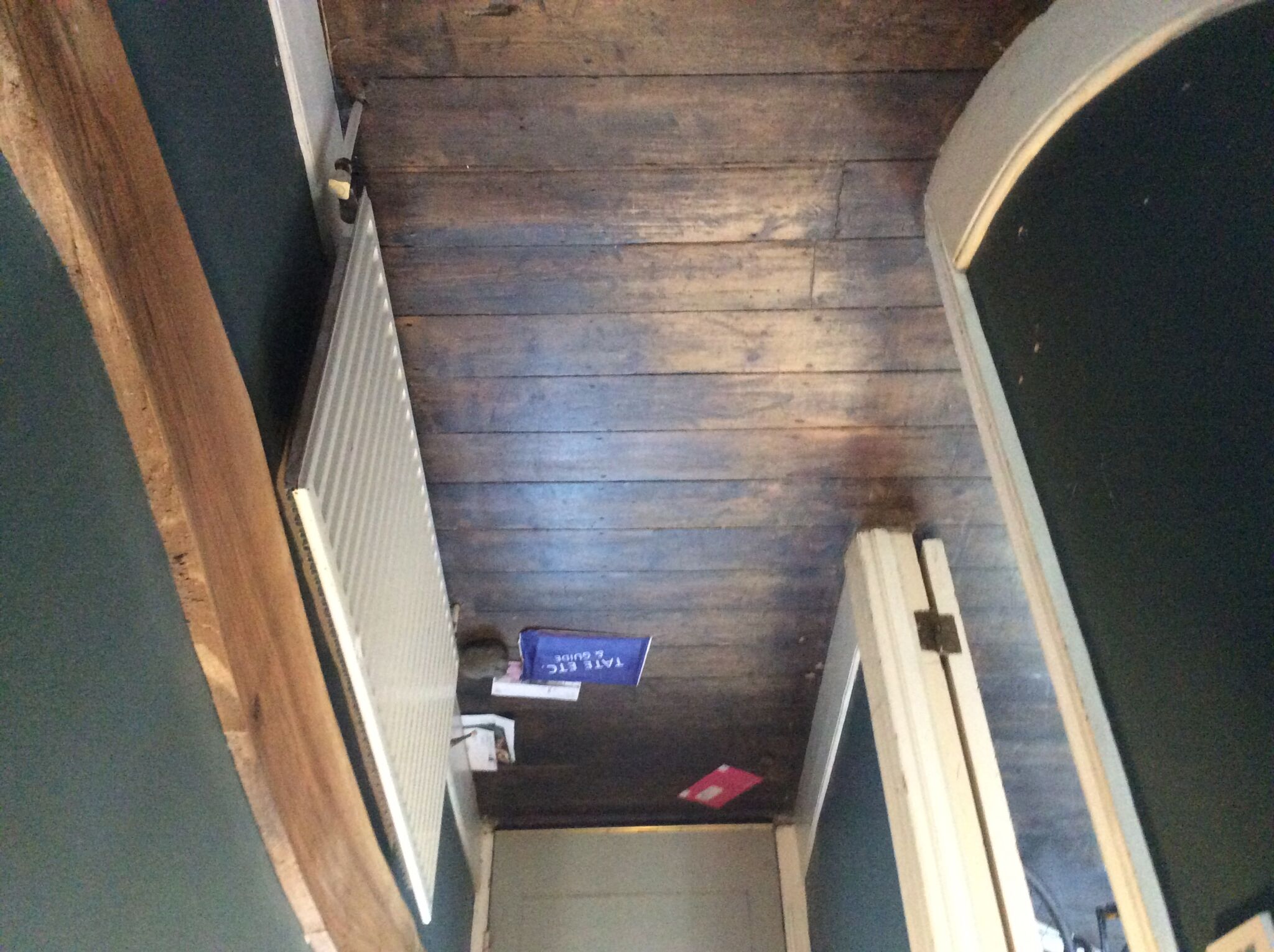 Floorboards before sanding, Clapton E5