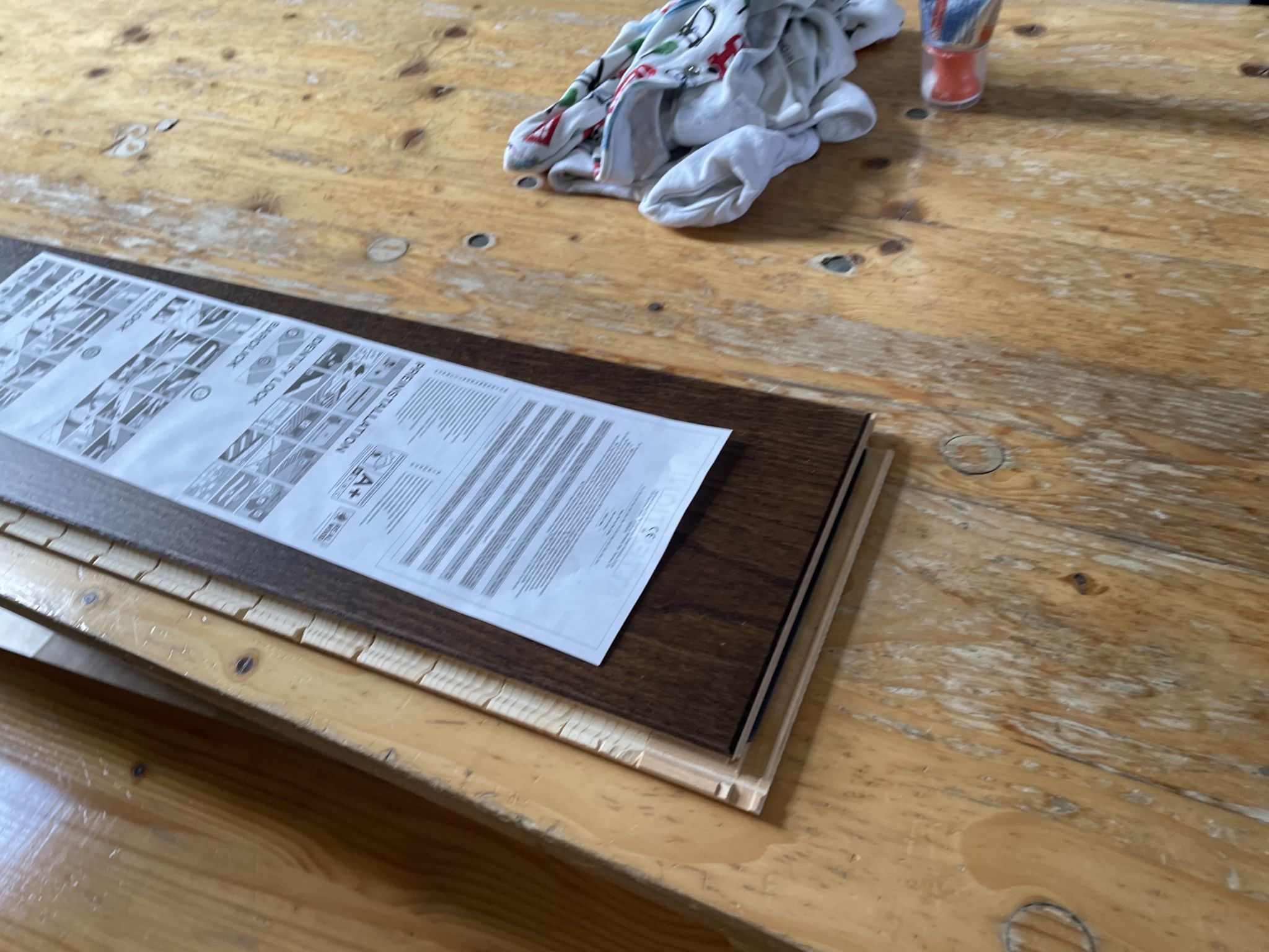 Floor condition before work at E7