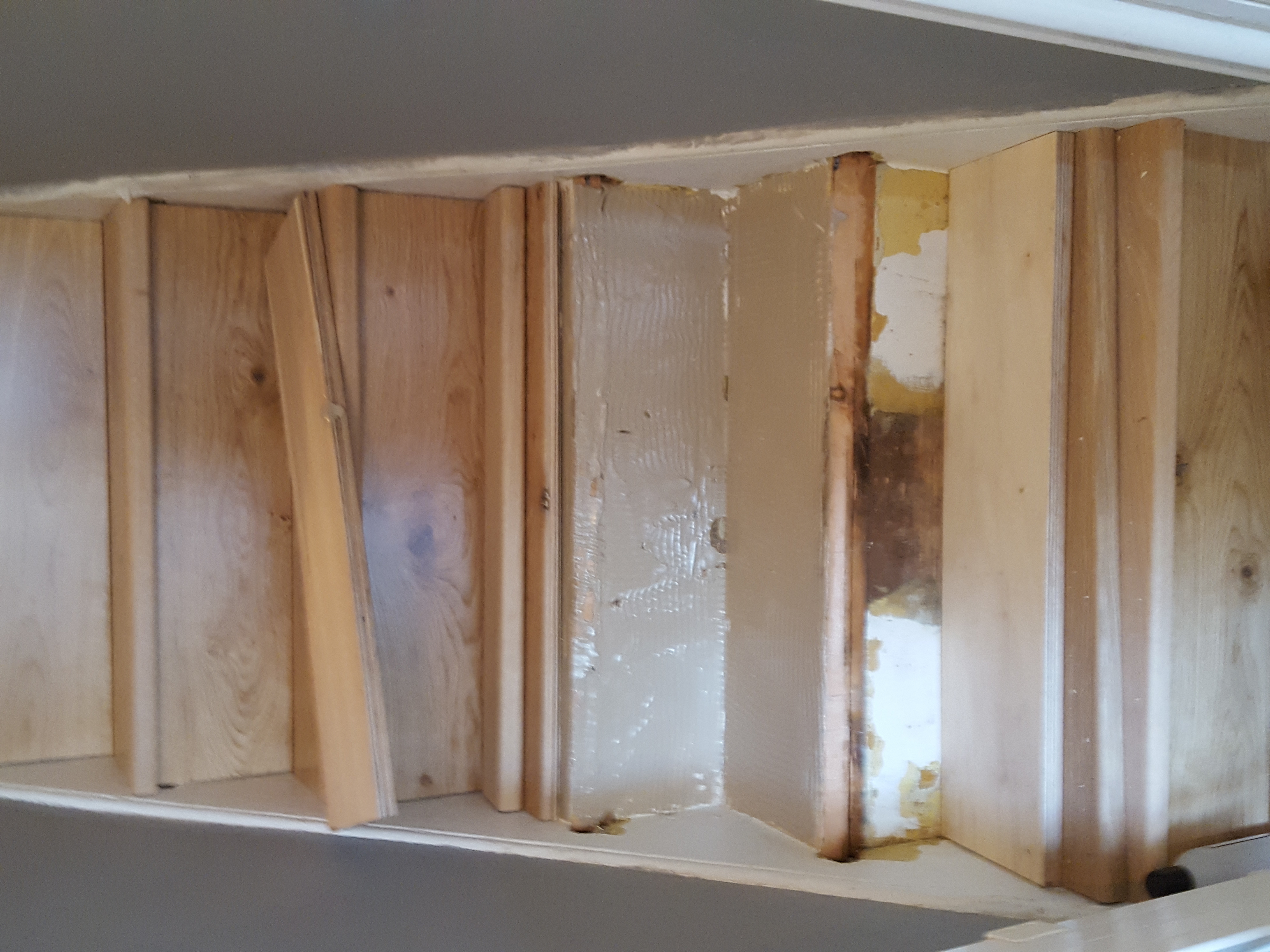 Parquet floor after fitting work in E7