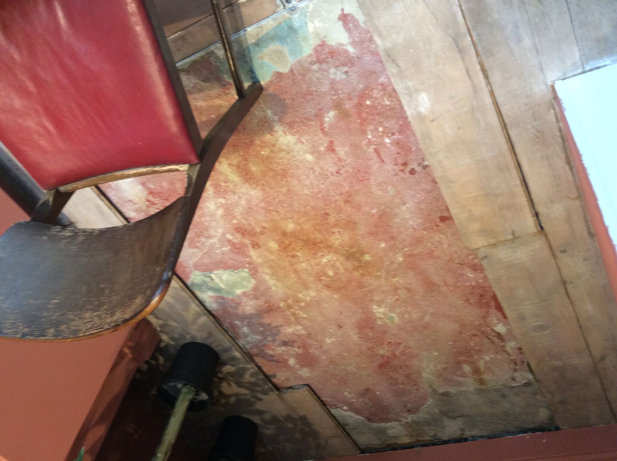 Floor condition before work at E8