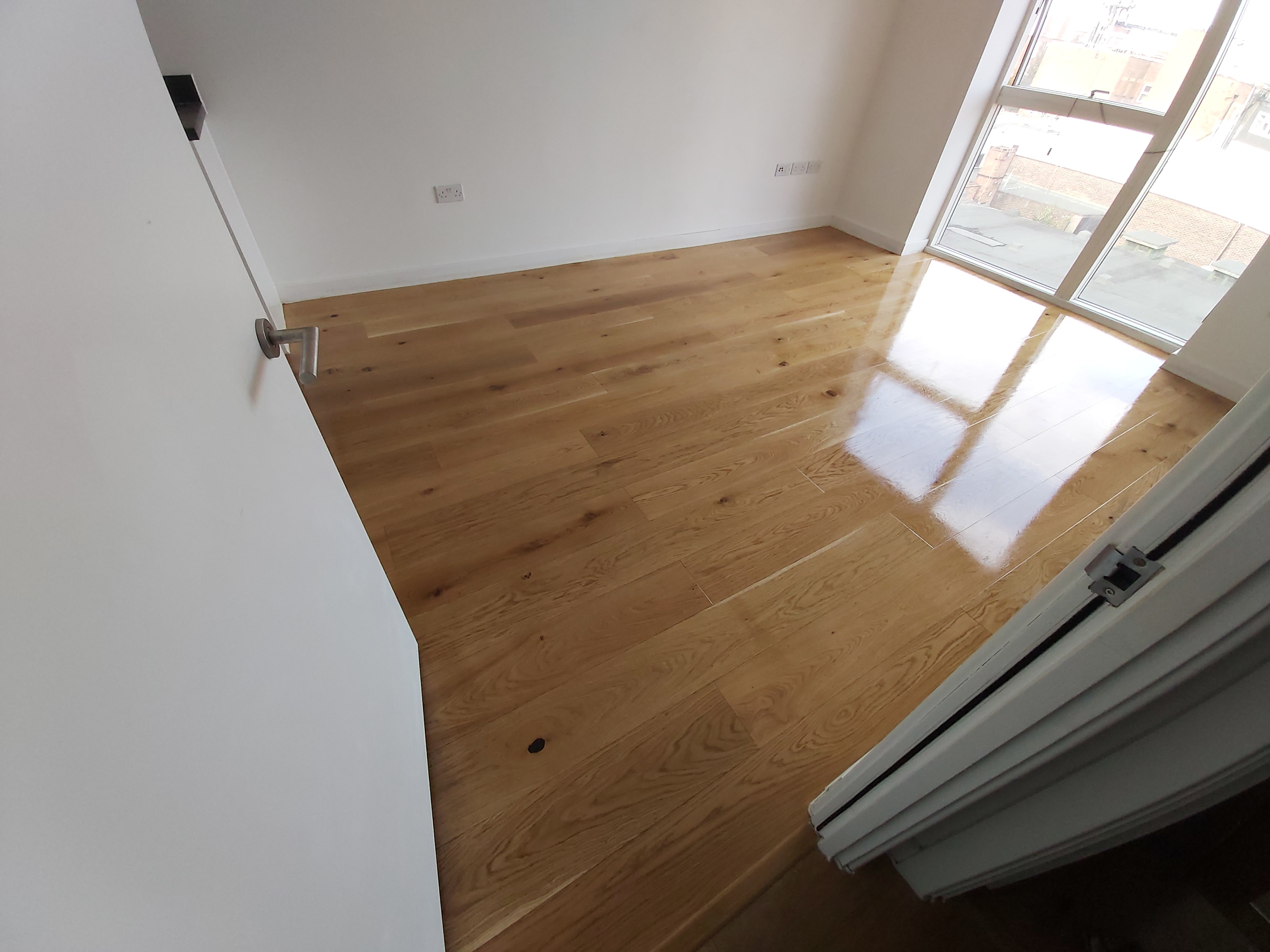 Engineered Wood floor after sanding work in E9