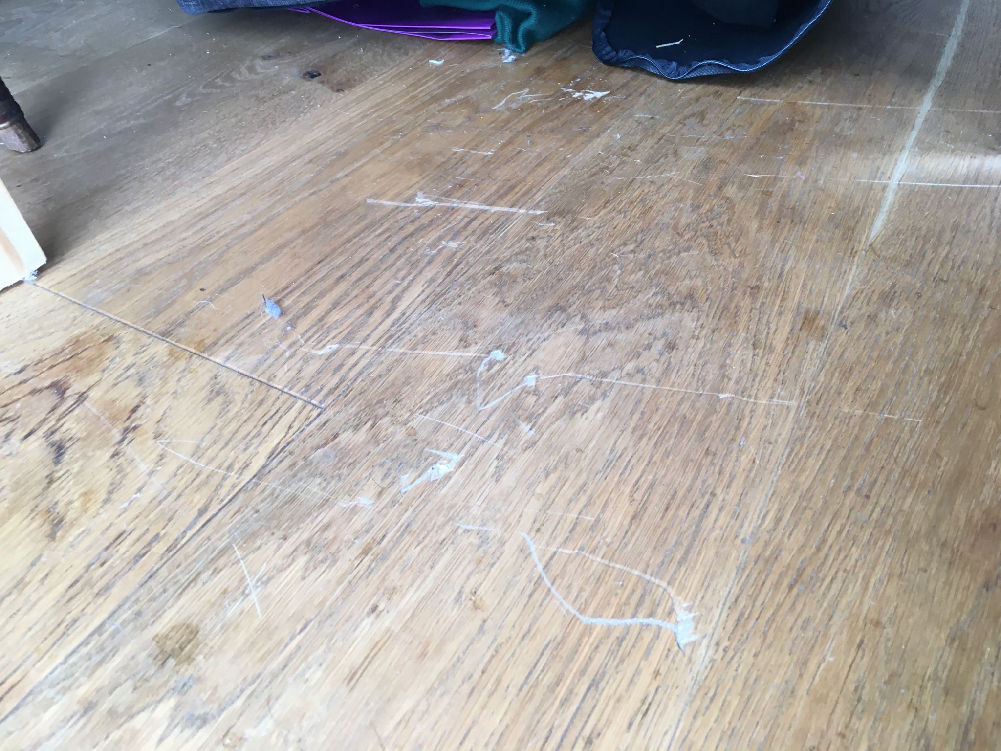 Floor condition before work at E9