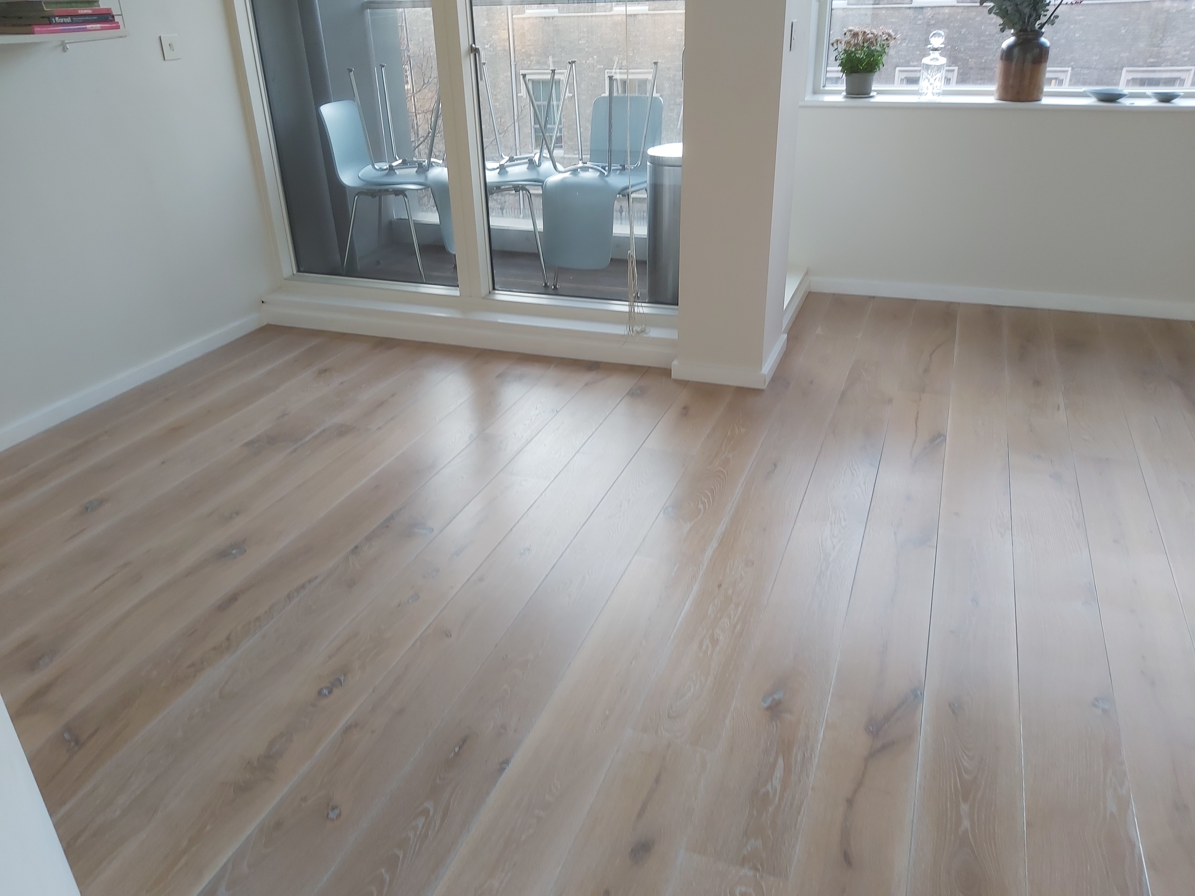Engineered Wood floor after sanding work in EC1R