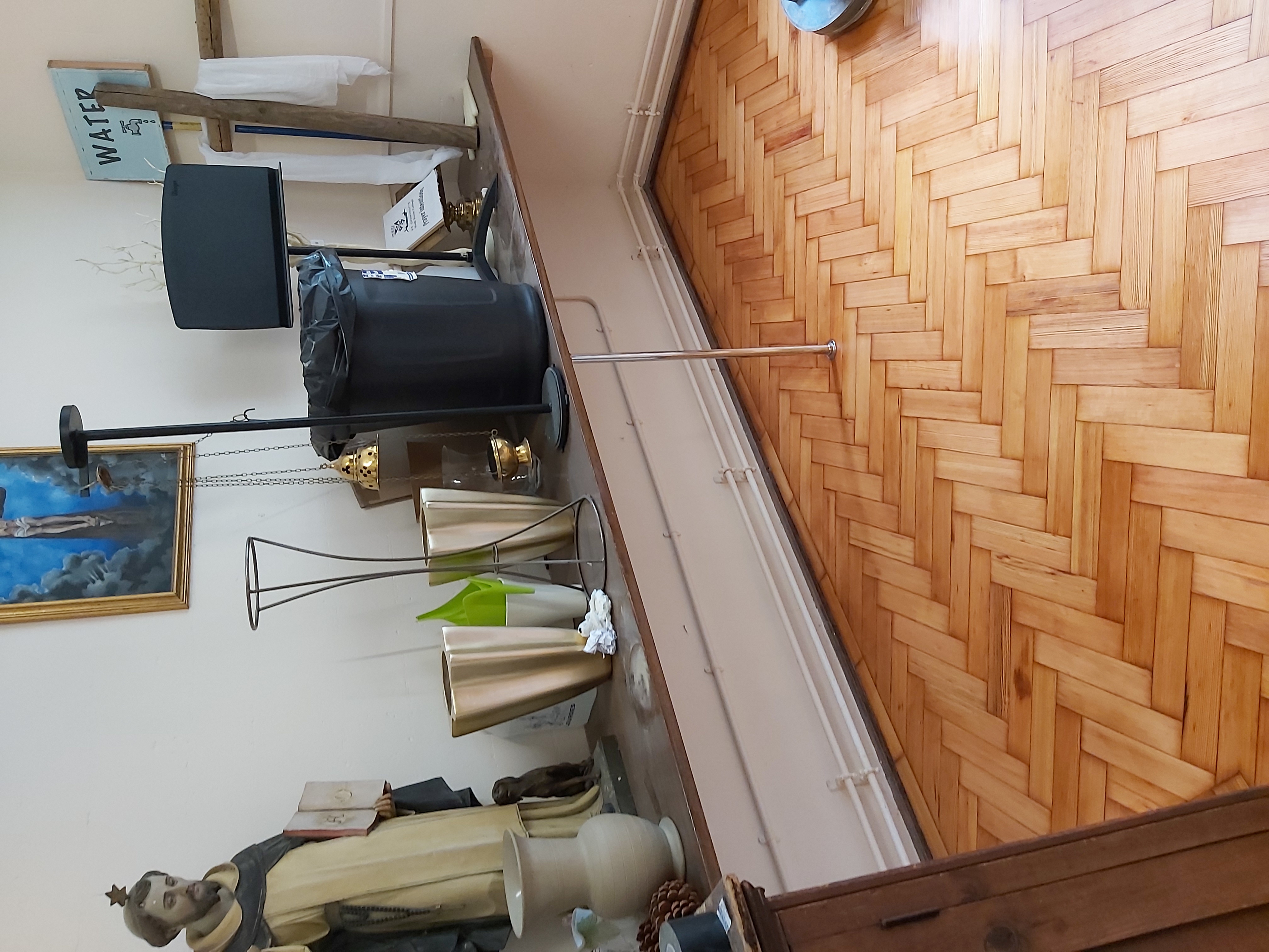 Hardwood floor after sanding work in HA1