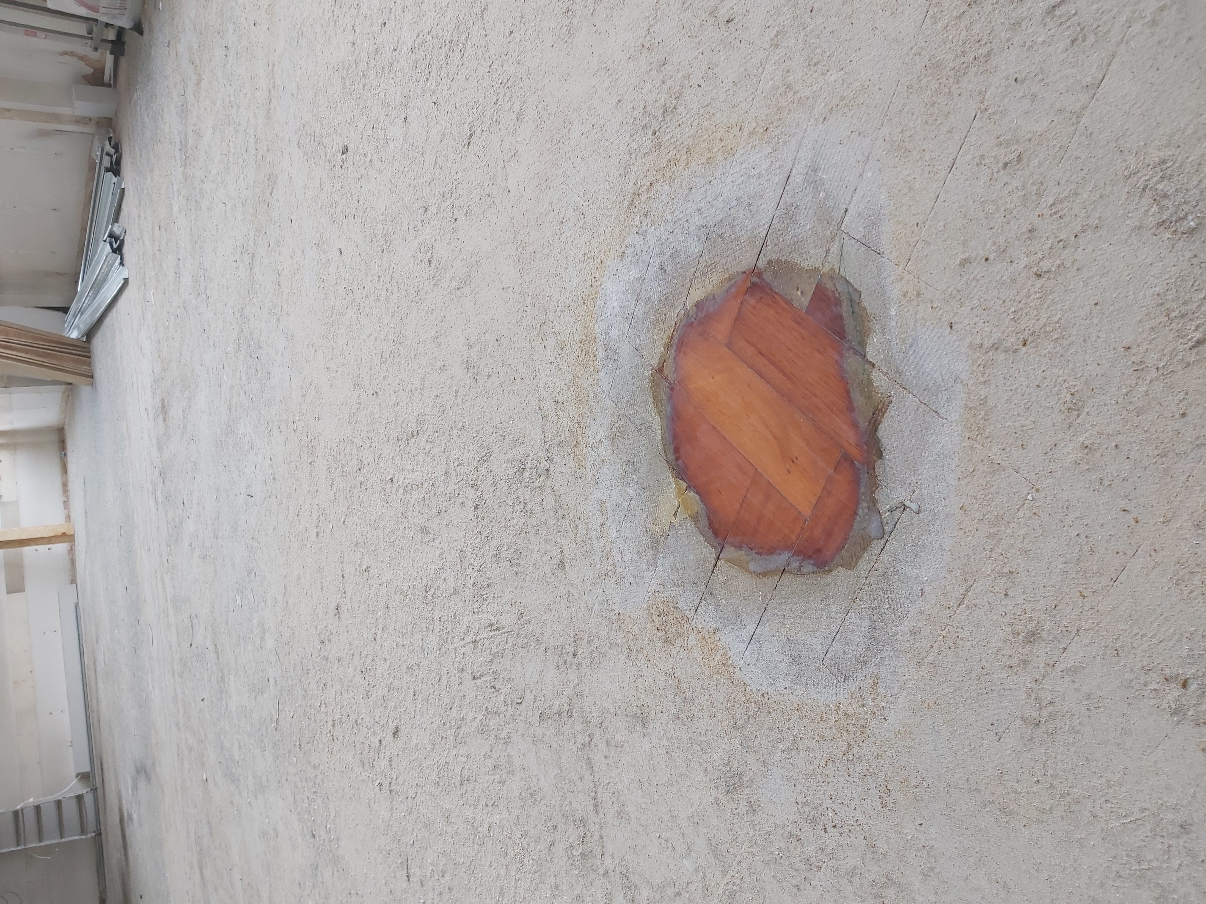 Wood Floor floor after sanding work in HA1