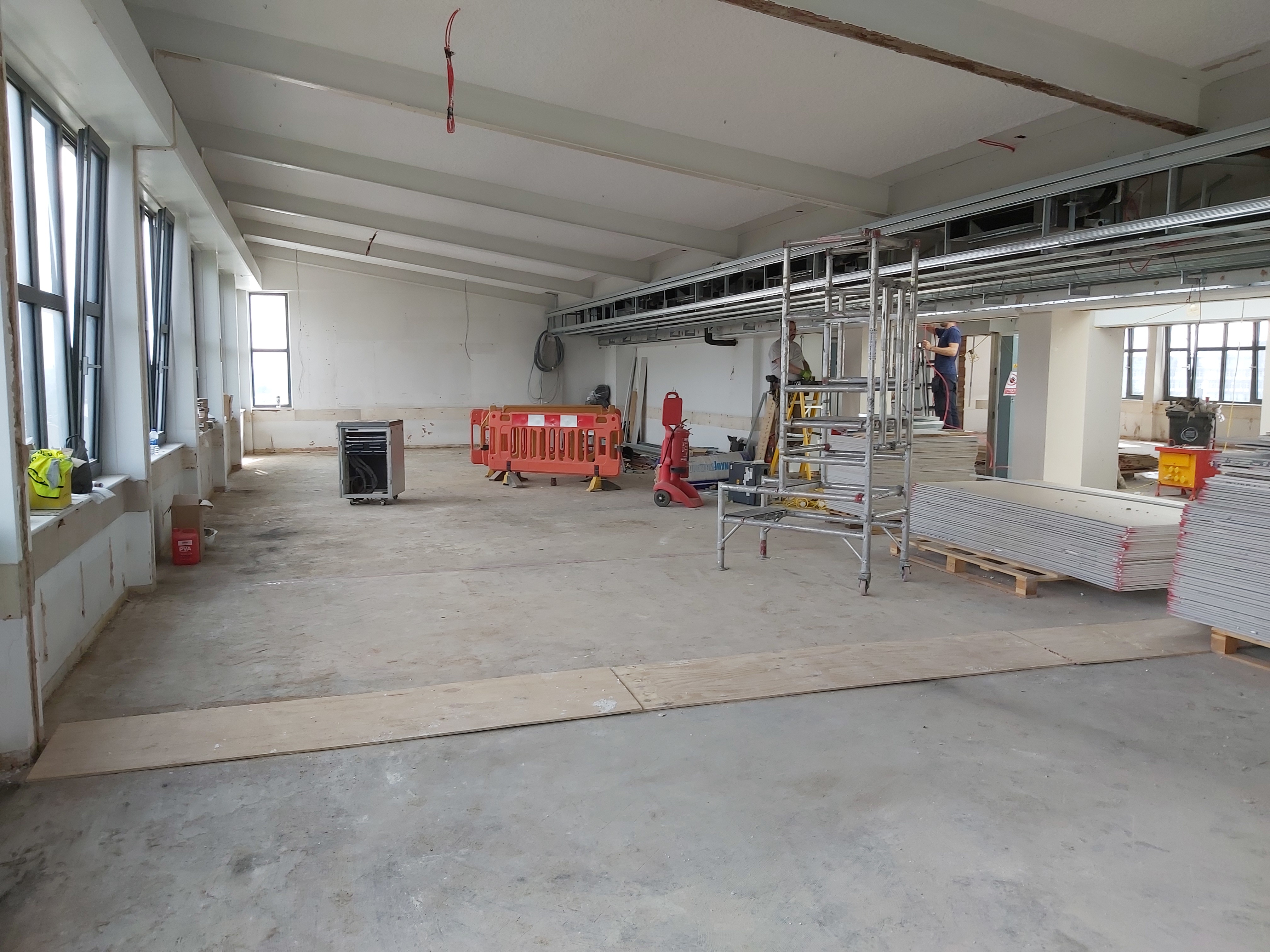 Wood Floor floor after sanding work in HA1