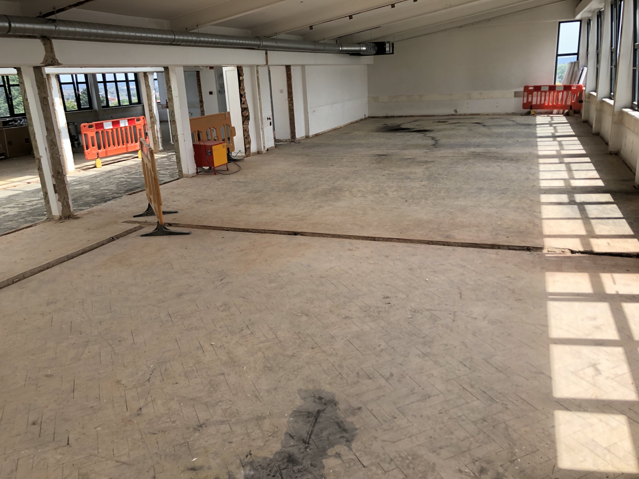 Floor condition before work at HA1