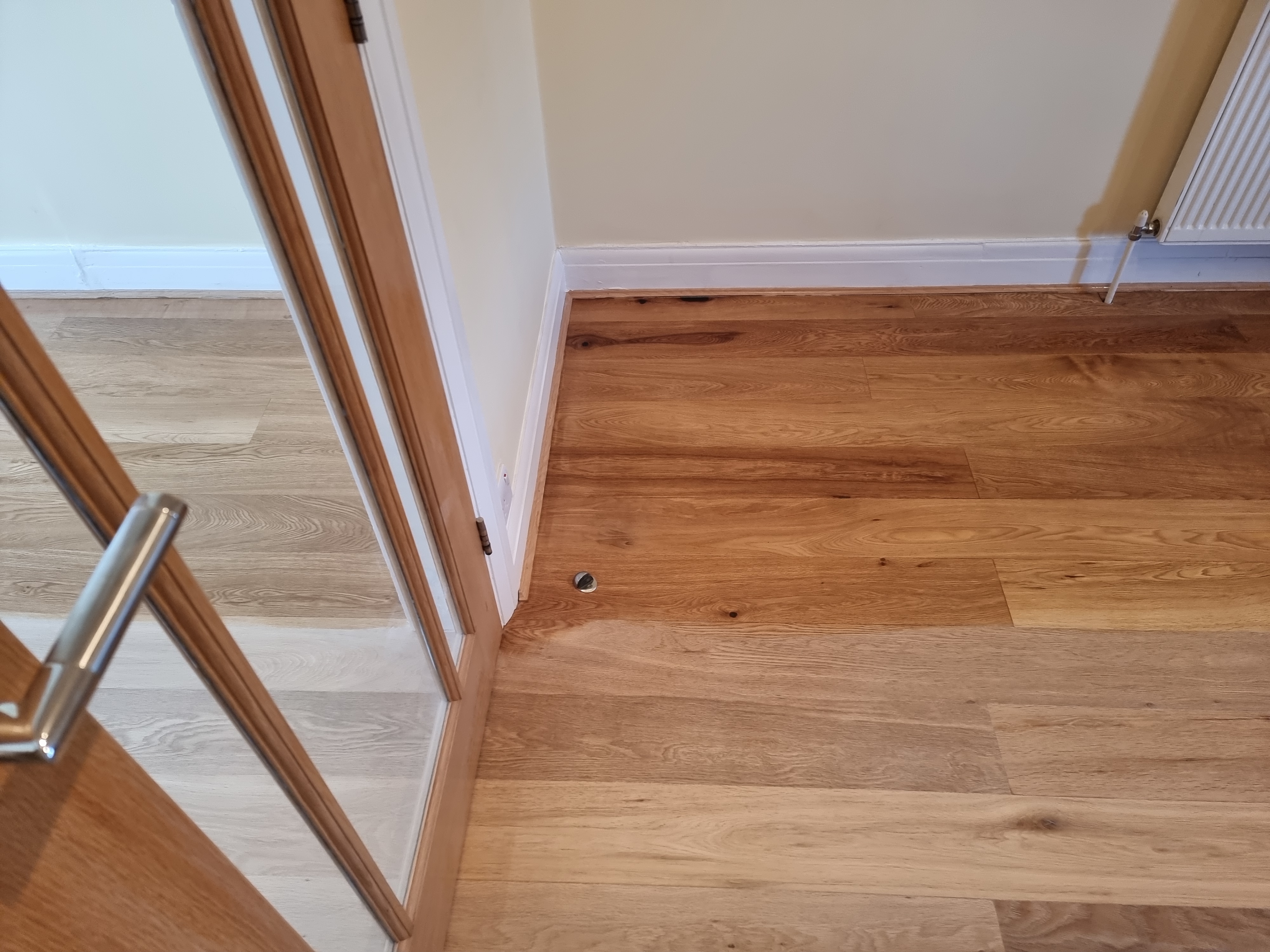 Engineered Wood floor after sanding work in HA3