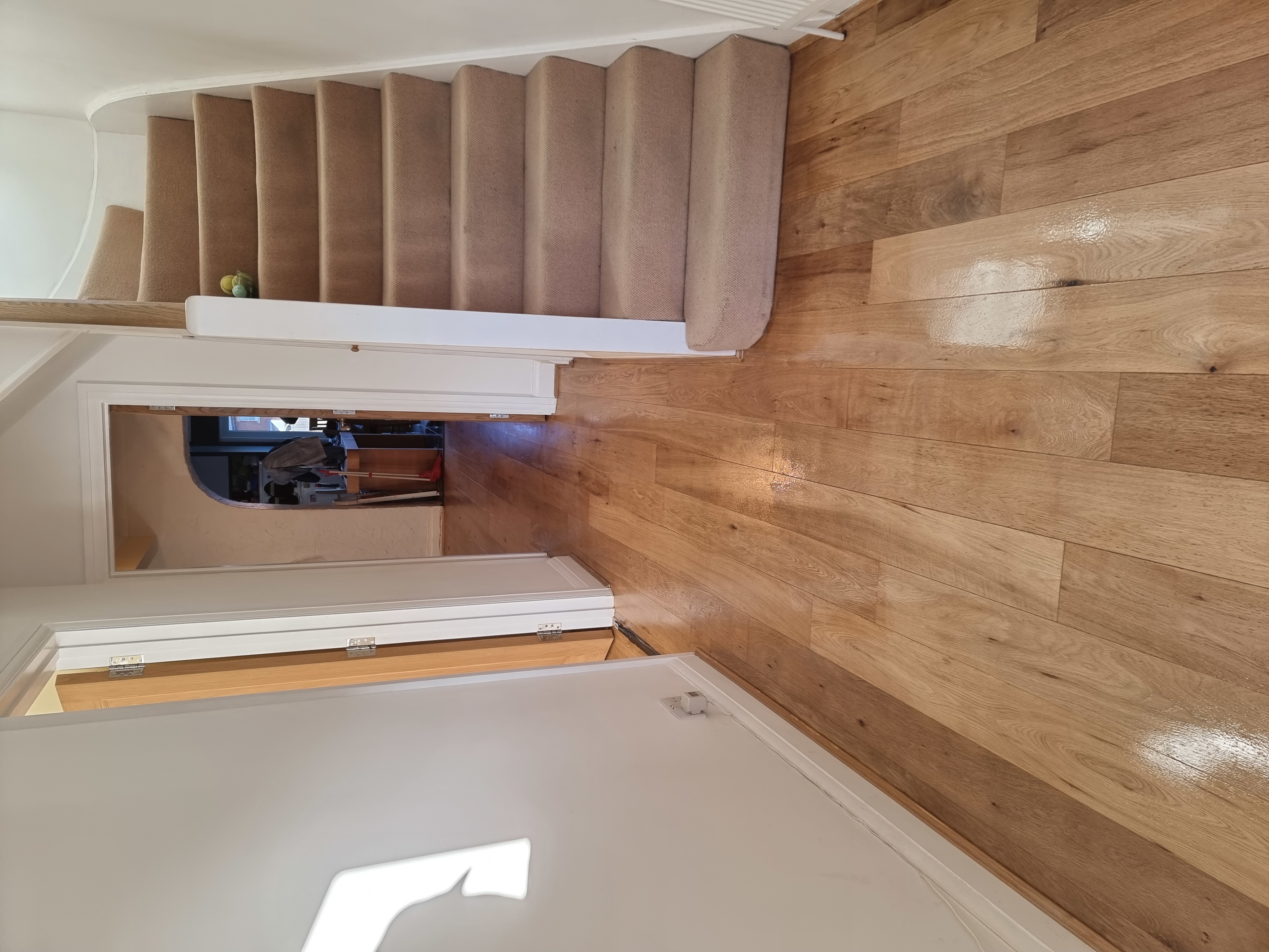 Engineered Wood floor after sanding work in HA3
