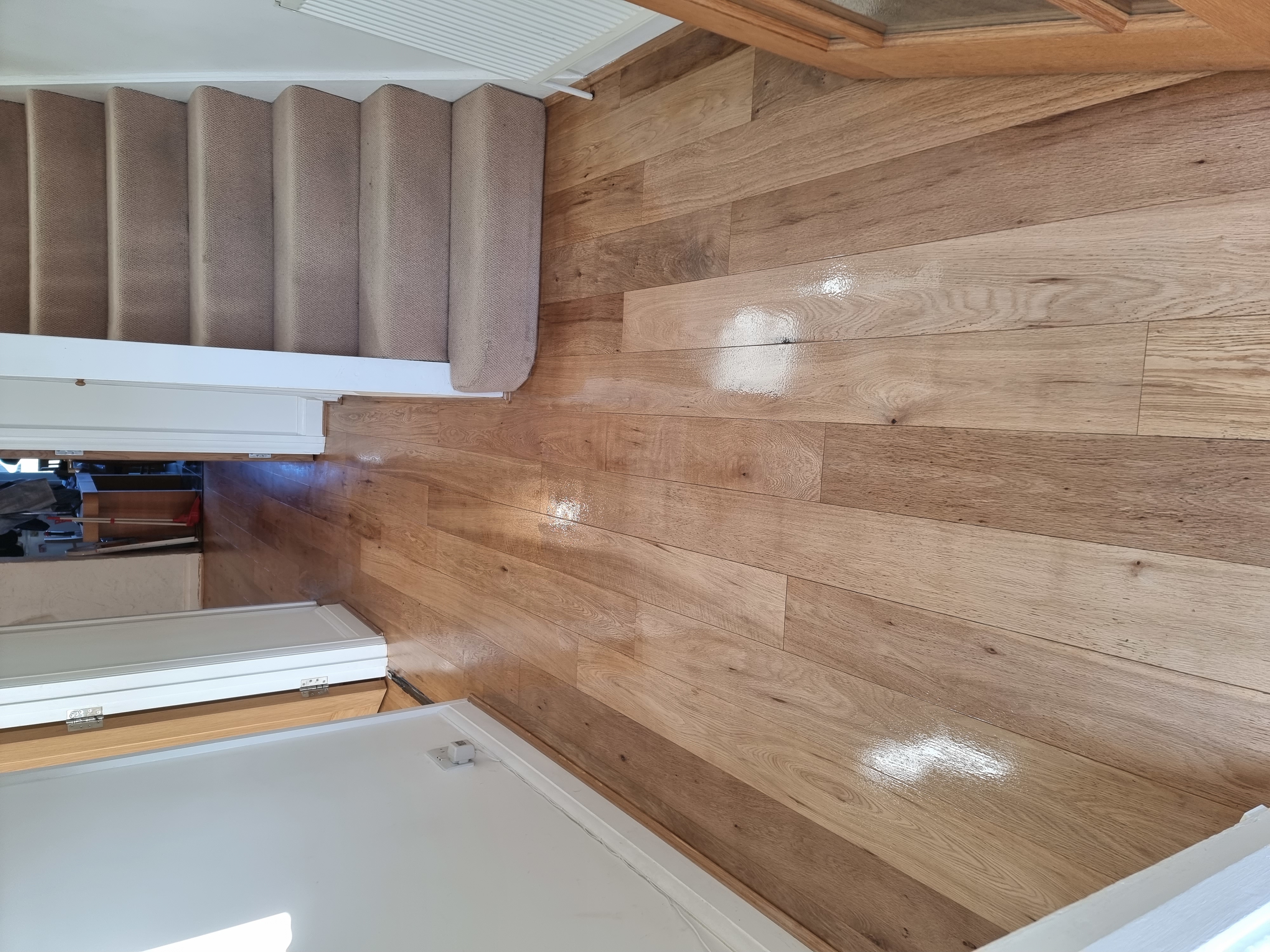 Engineered Wood floor after sanding work in HA3
