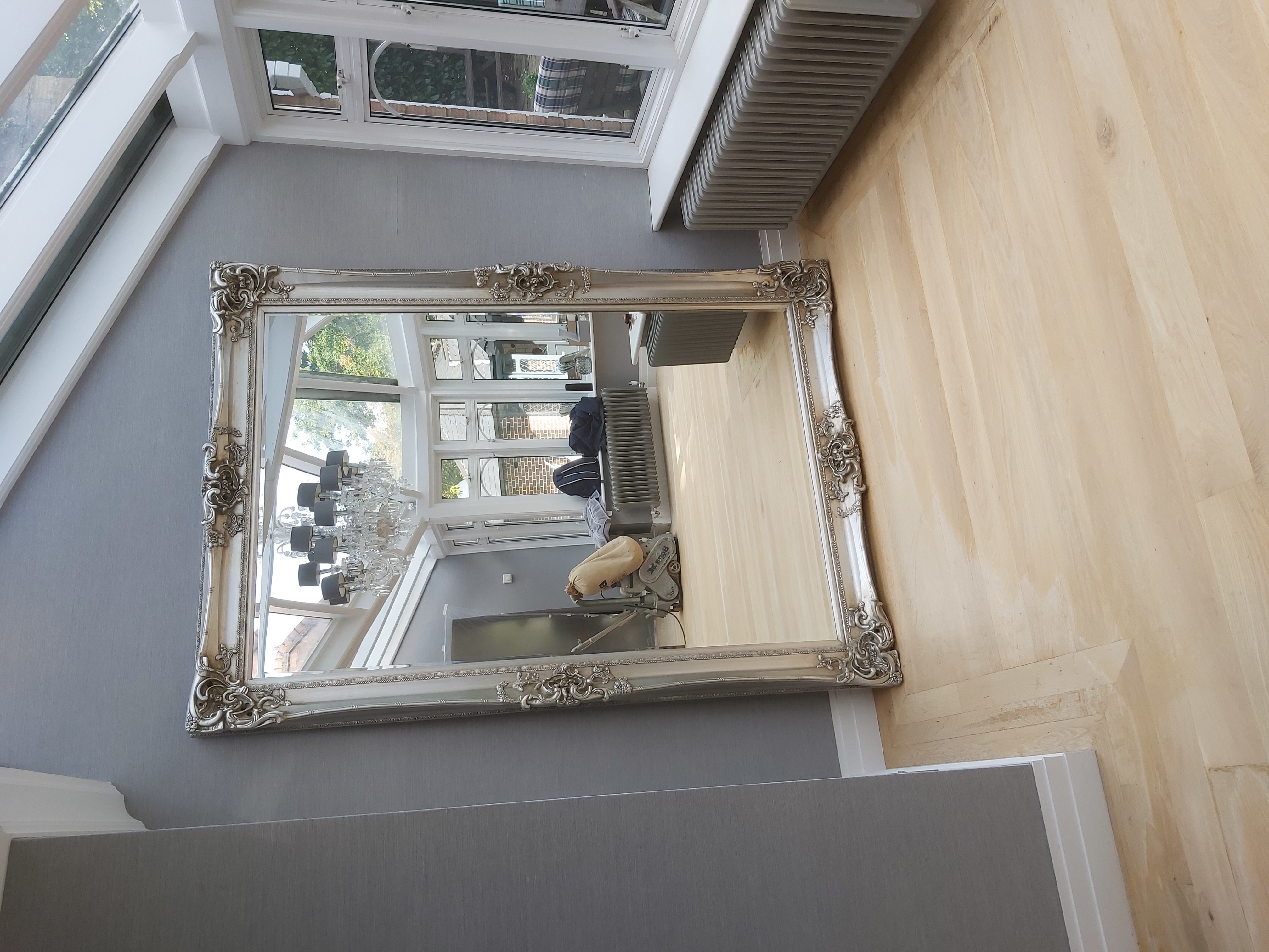 Hardwood floor after sanding work in HA6
