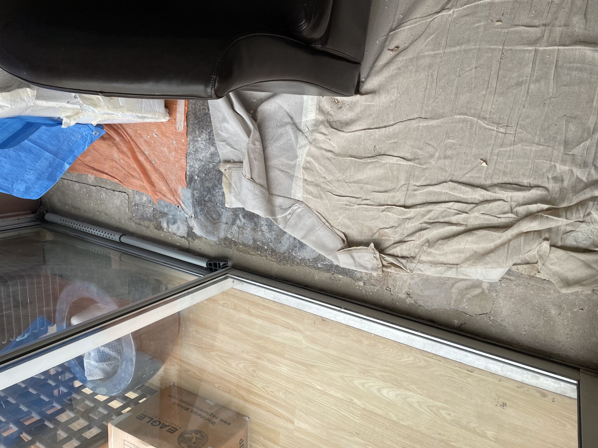 Floor condition before work at HA7