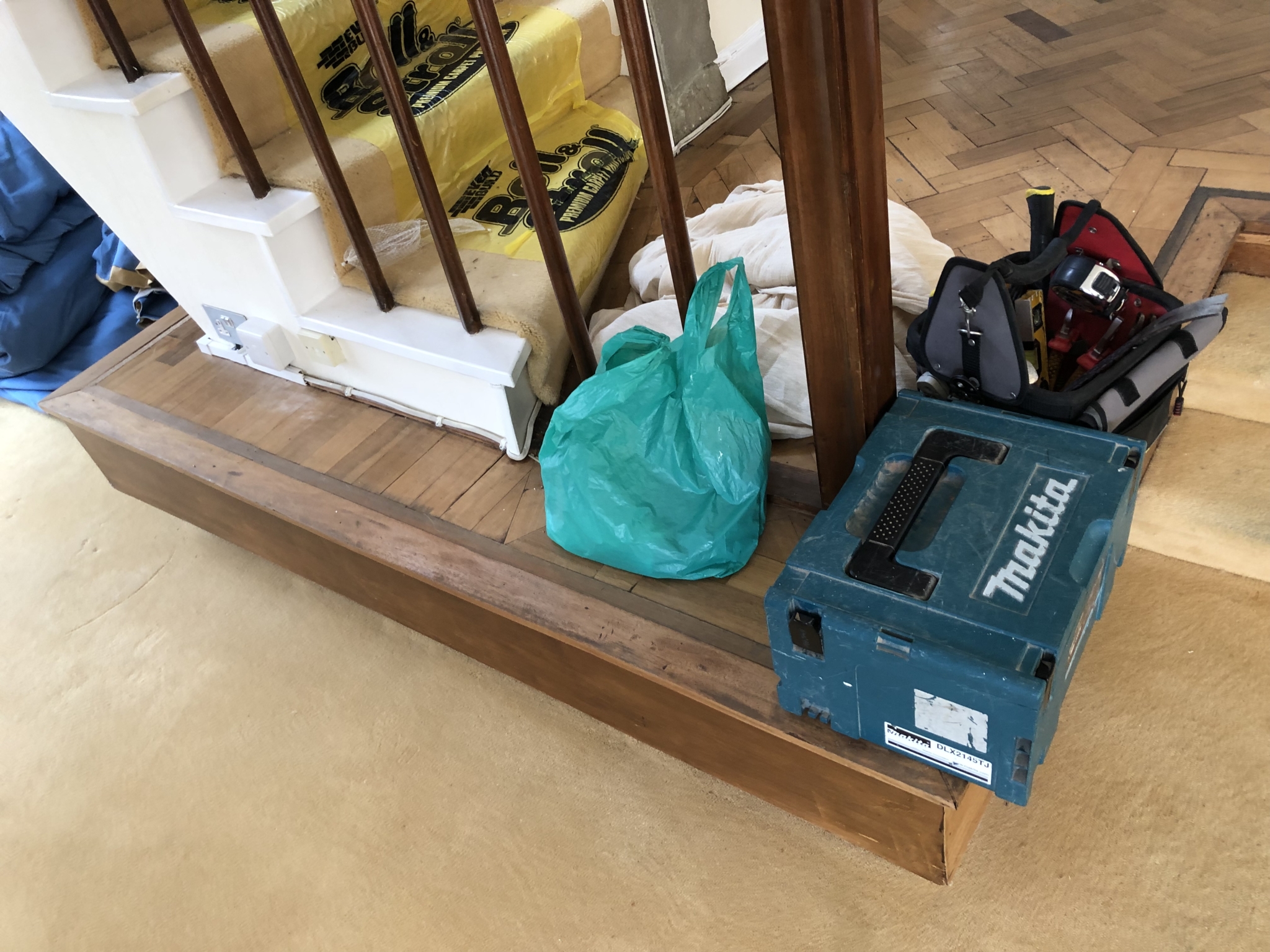 Floor condition before work at HA7