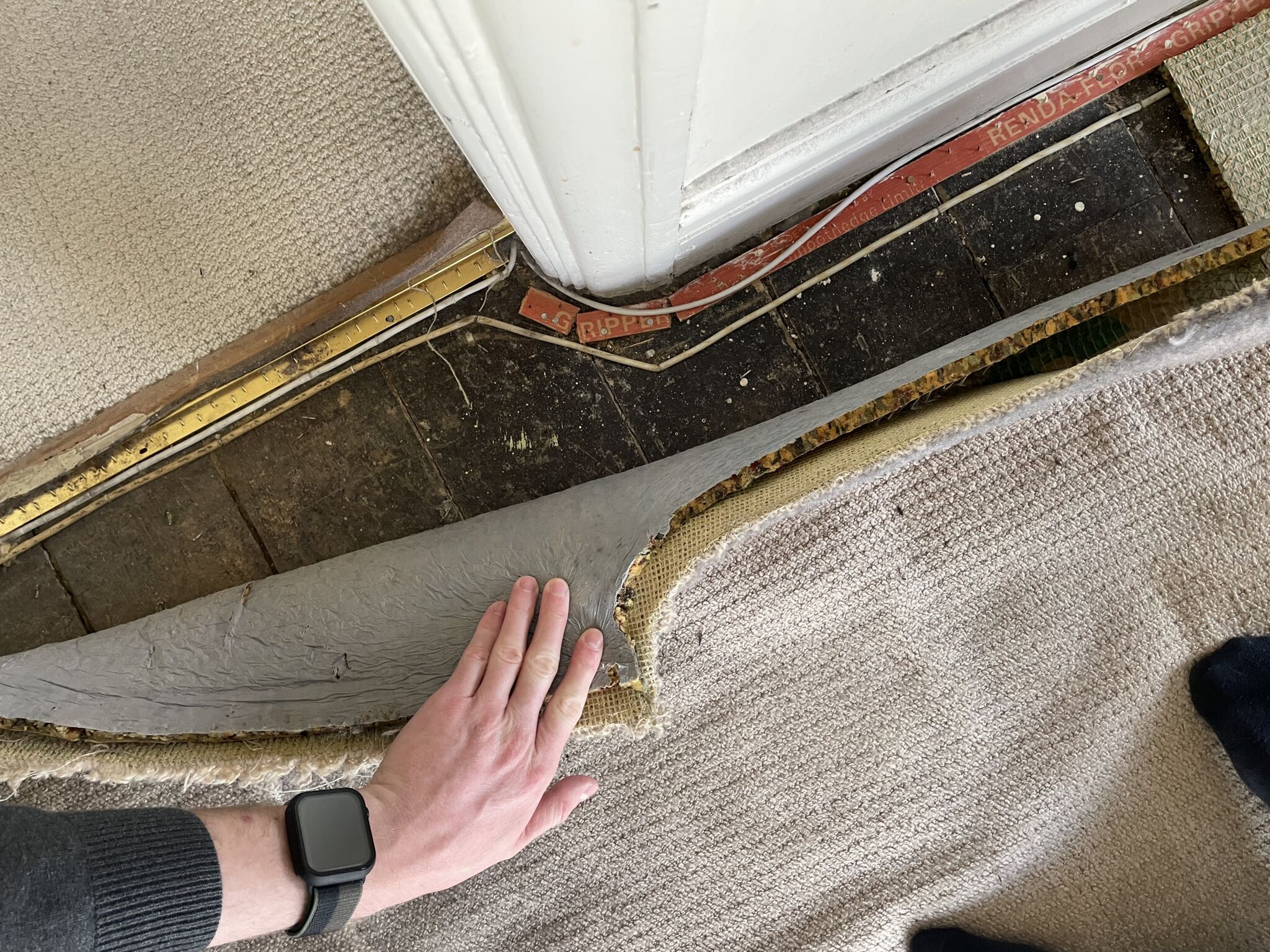 Floor condition before work at HA8