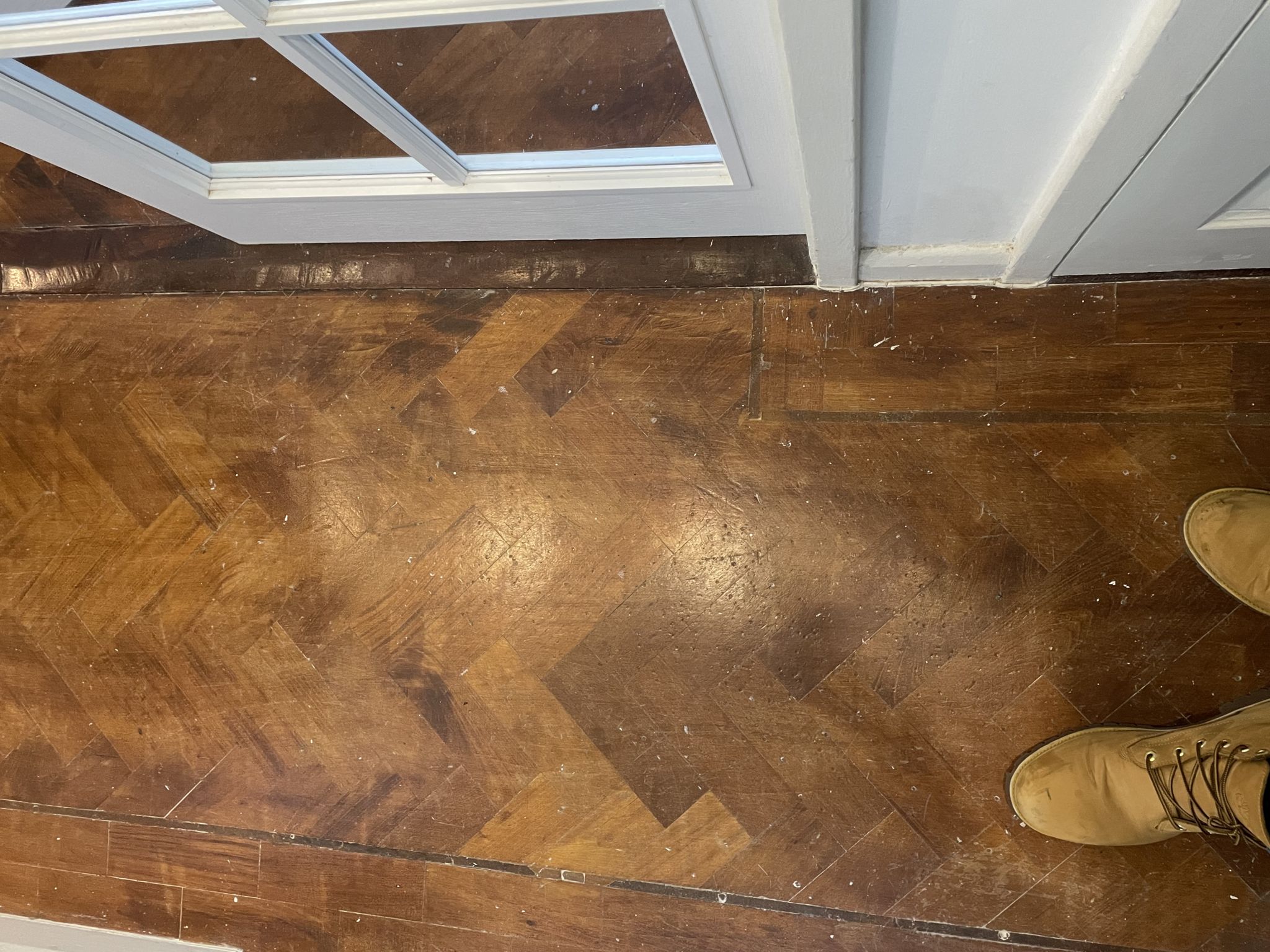 Floor condition before work at HA9