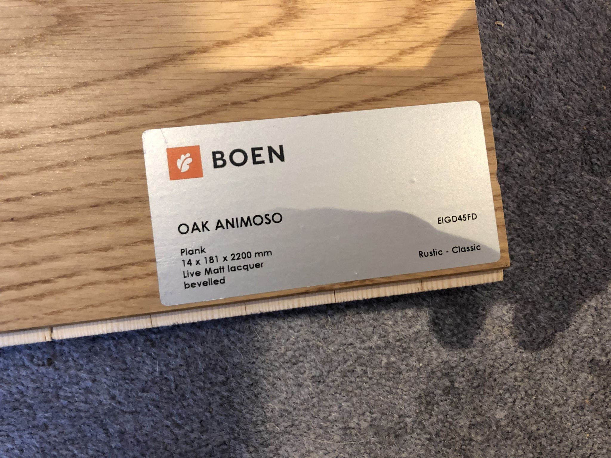 Floor condition before work at HP4